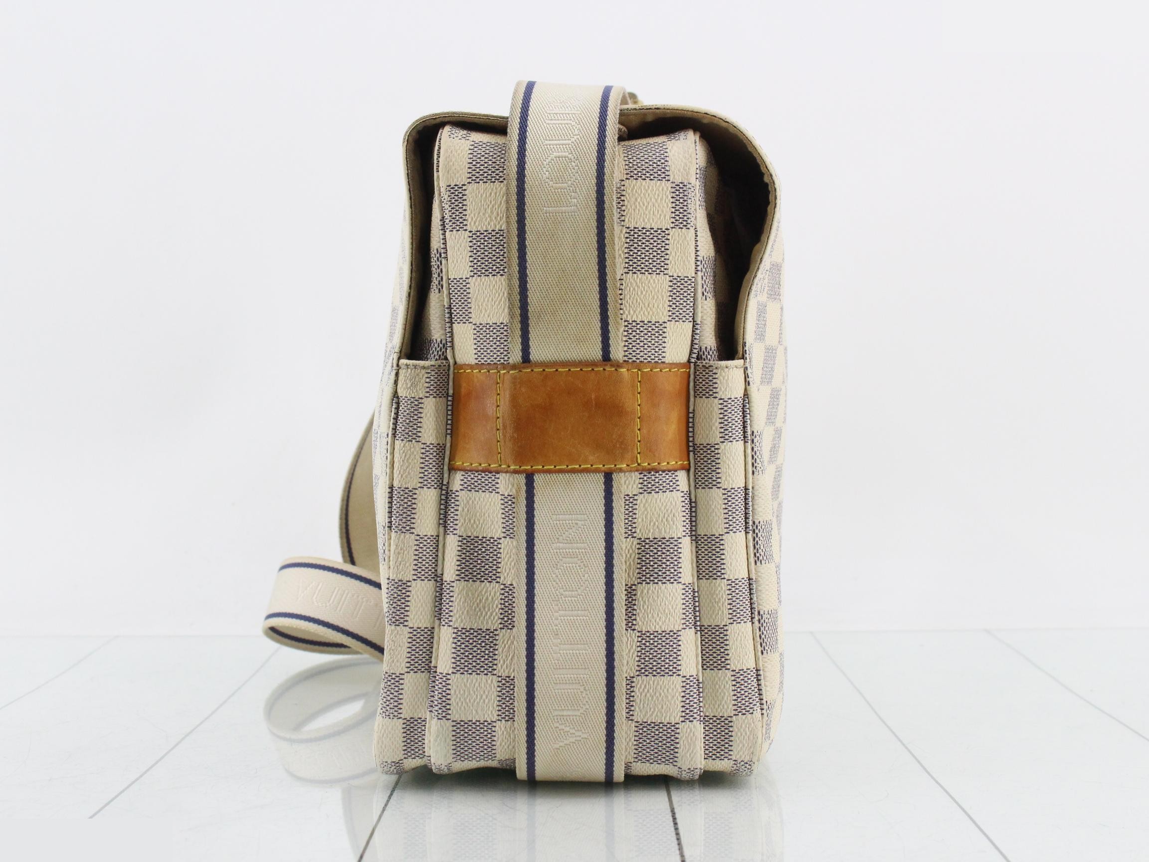 Damier Azur Naviglio Shoulder Bag — view 3