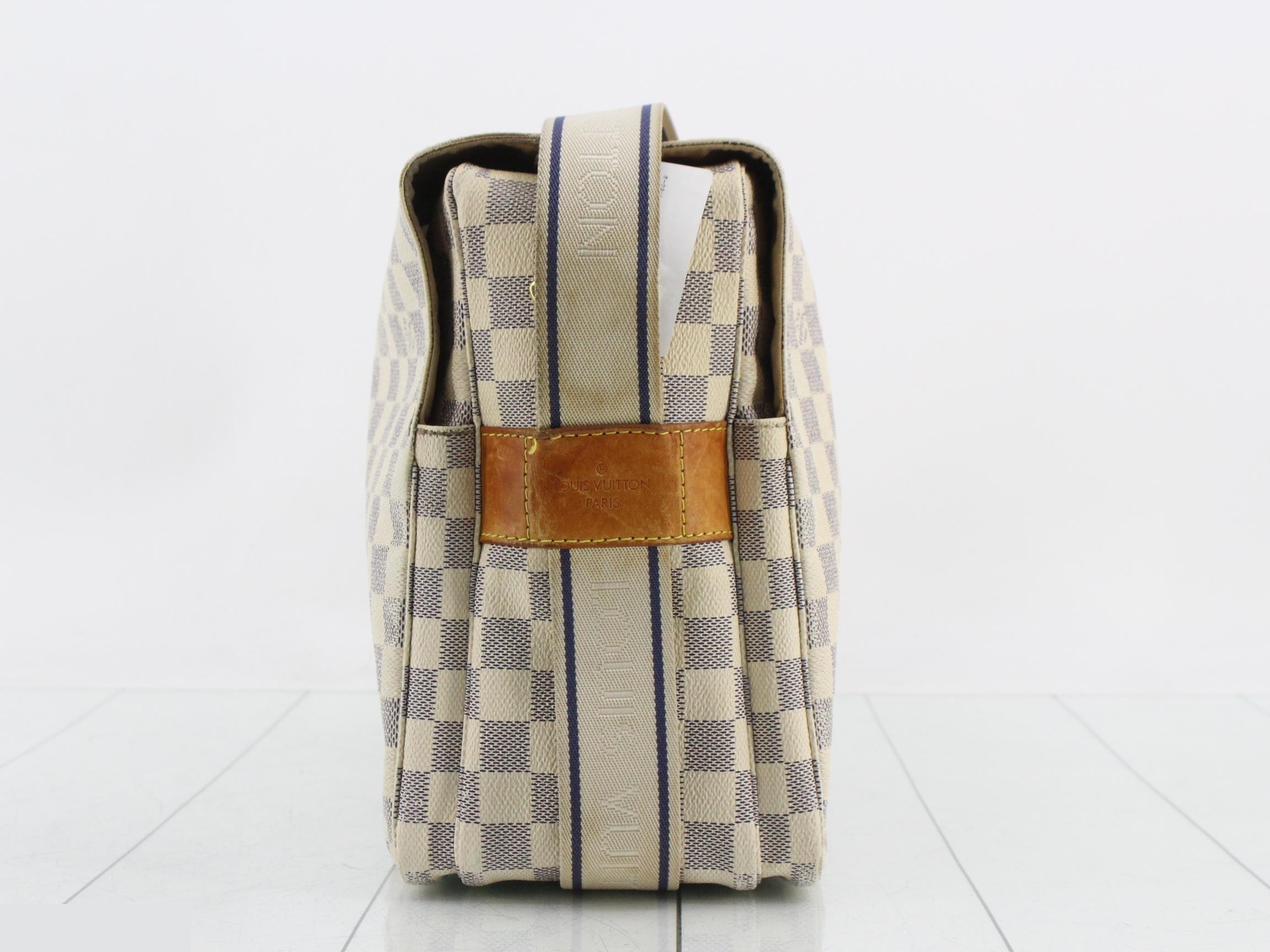 Damier Azur Naviglio Shoulder Bag — view 4