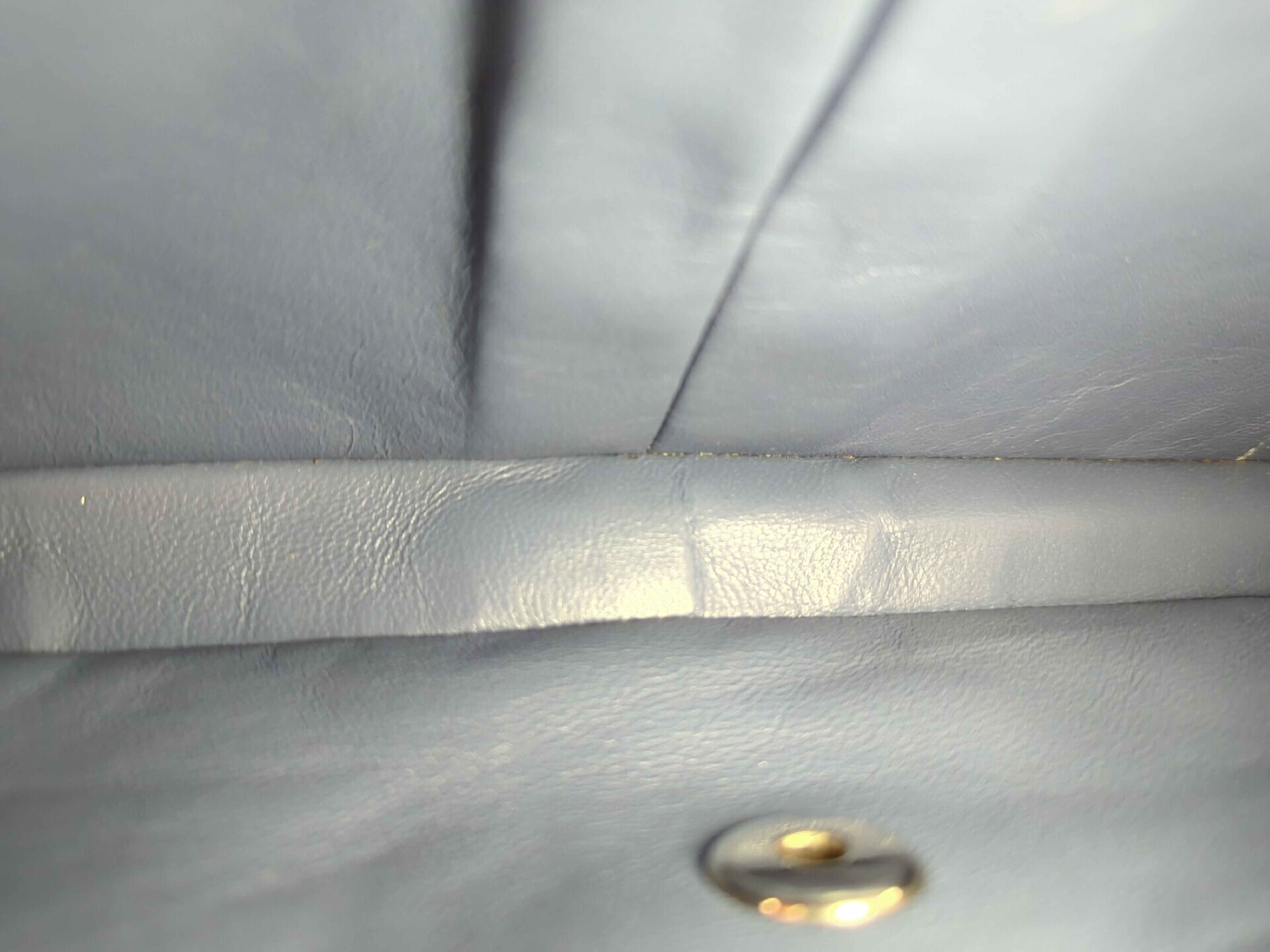 Denim Chocolate Bar Chain Shoulder Bag (No. 7) — view 9