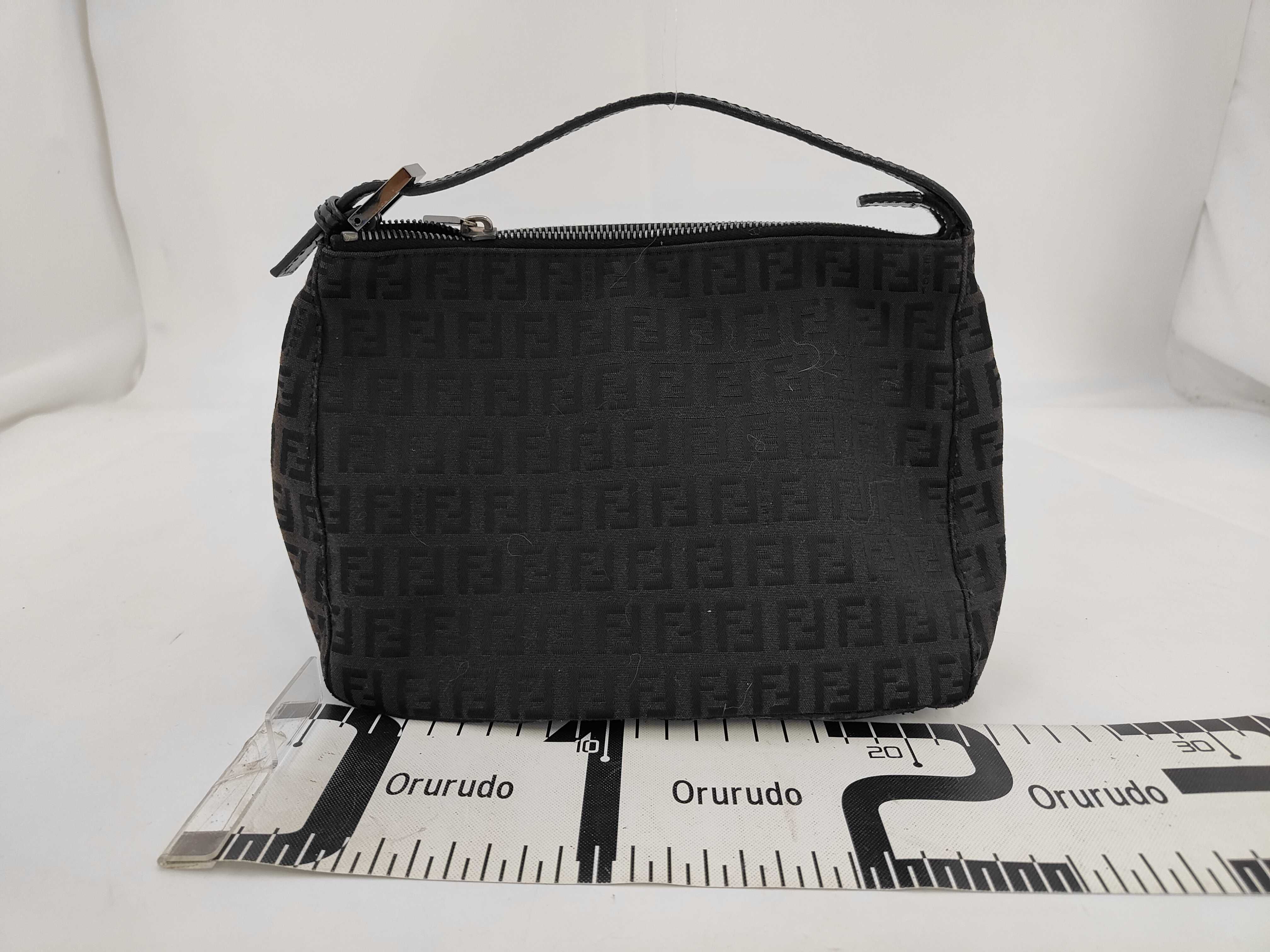 Zucca pattern Zucchino pattern leather accessory pouch handbag — view 2