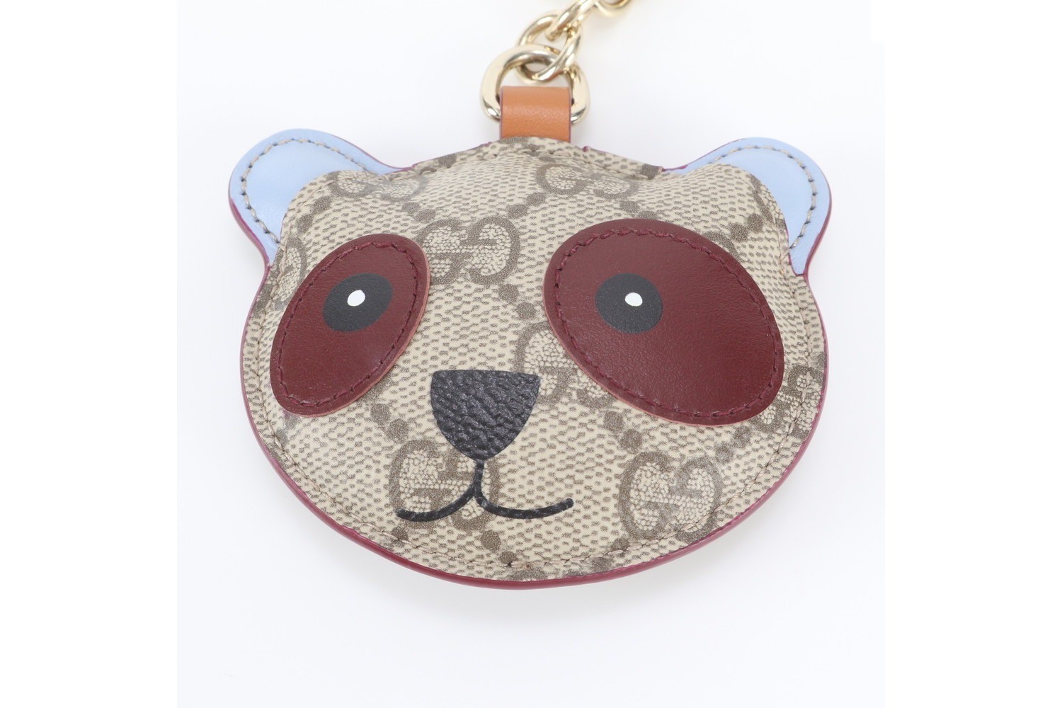 GG Supreme Panda Animal Shape Leather Keychain — view 3