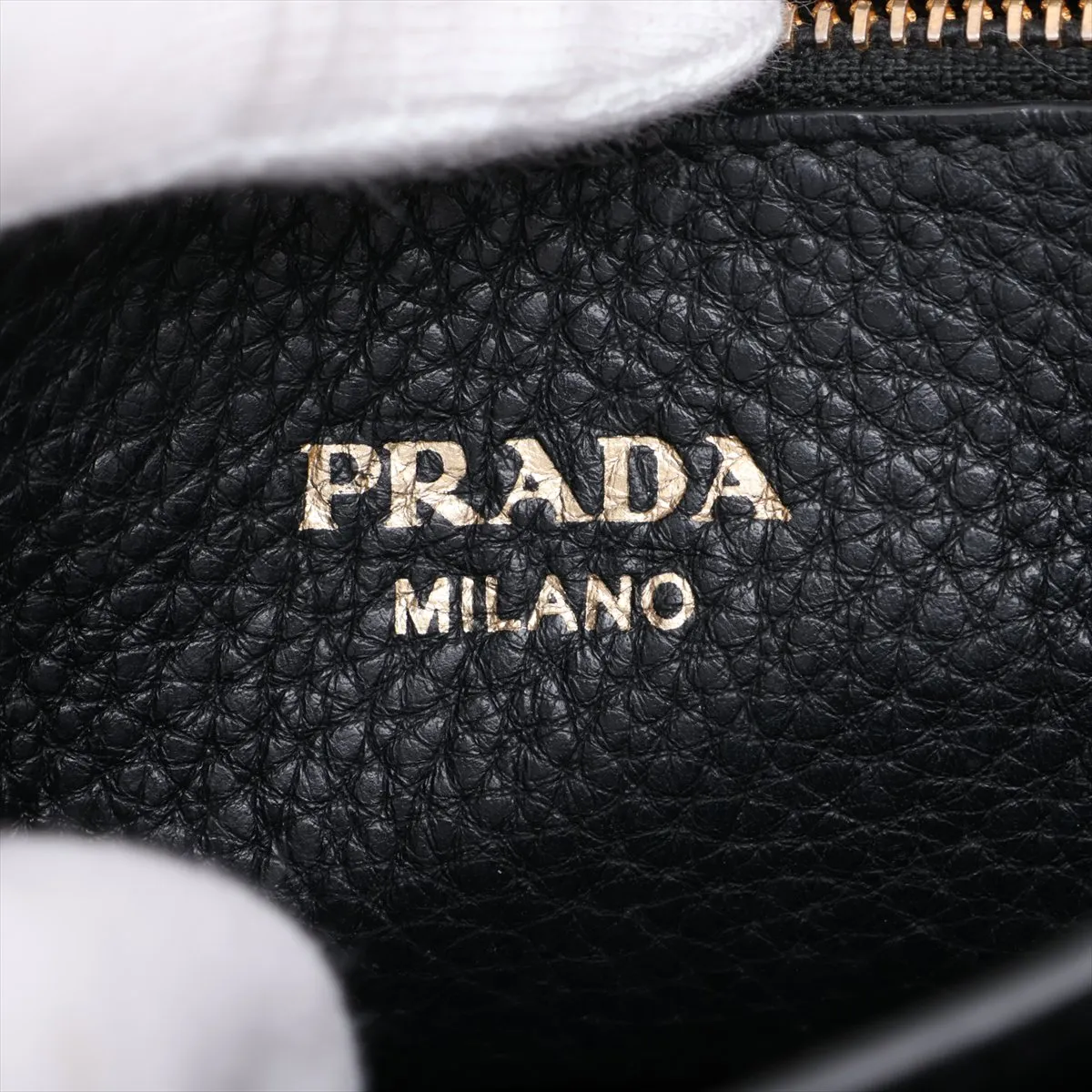 Leather Shoulder Bag, Black — view 10