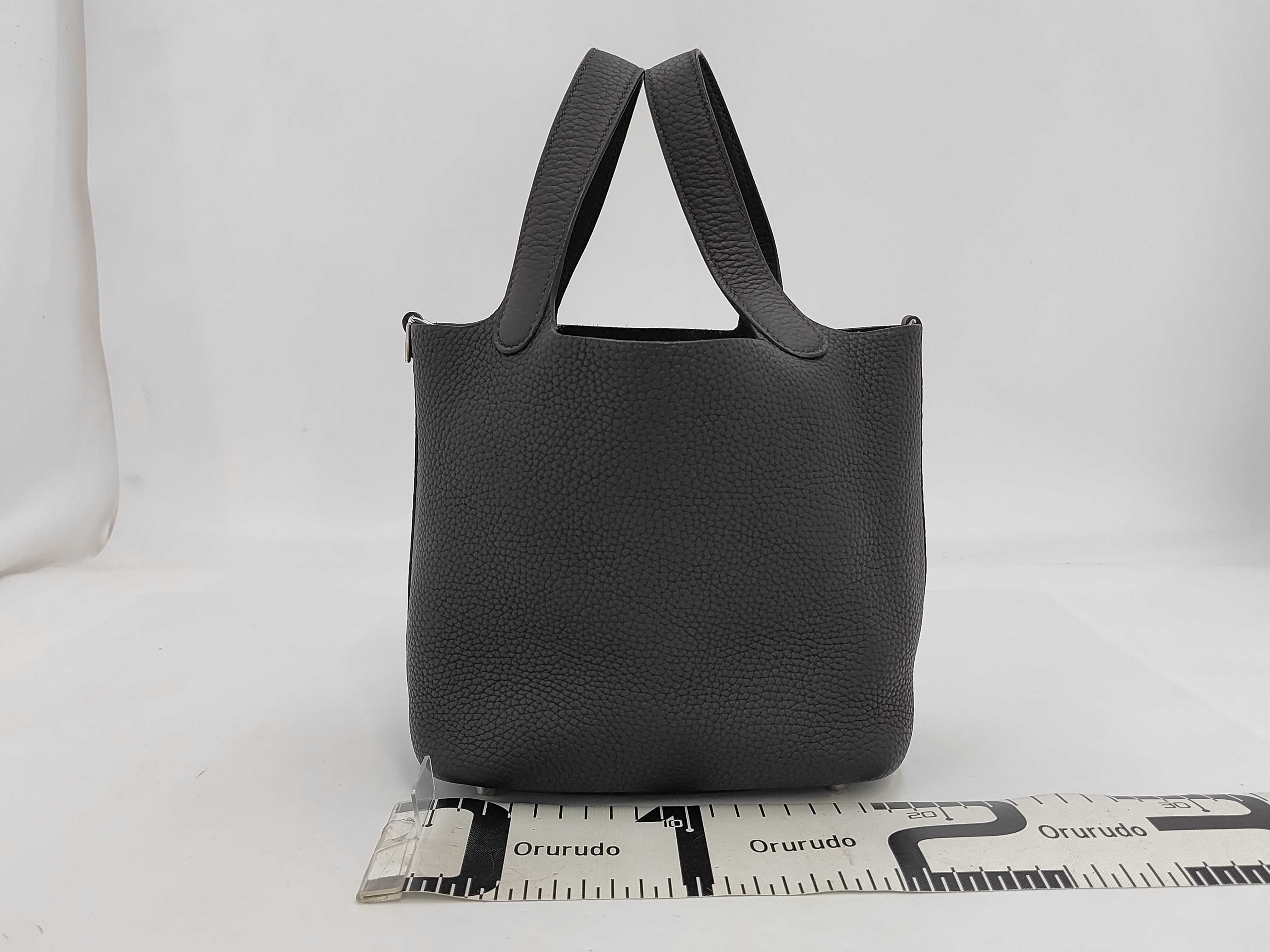 Picotin Lock 18 handbag (dark brown/gray) — view 2