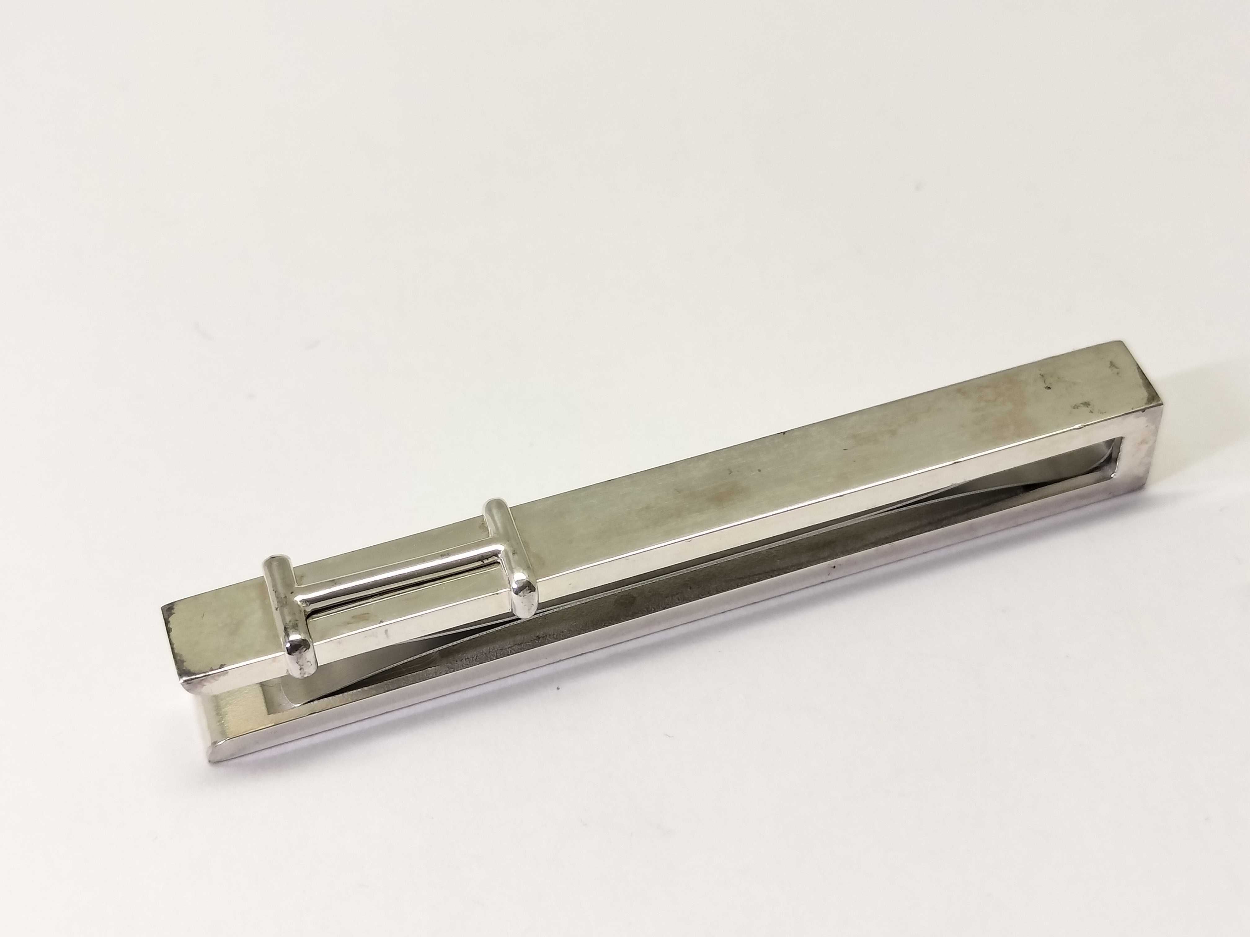 H-logo money clip tie clip Ag925 tie clip/cufflinks — view 2