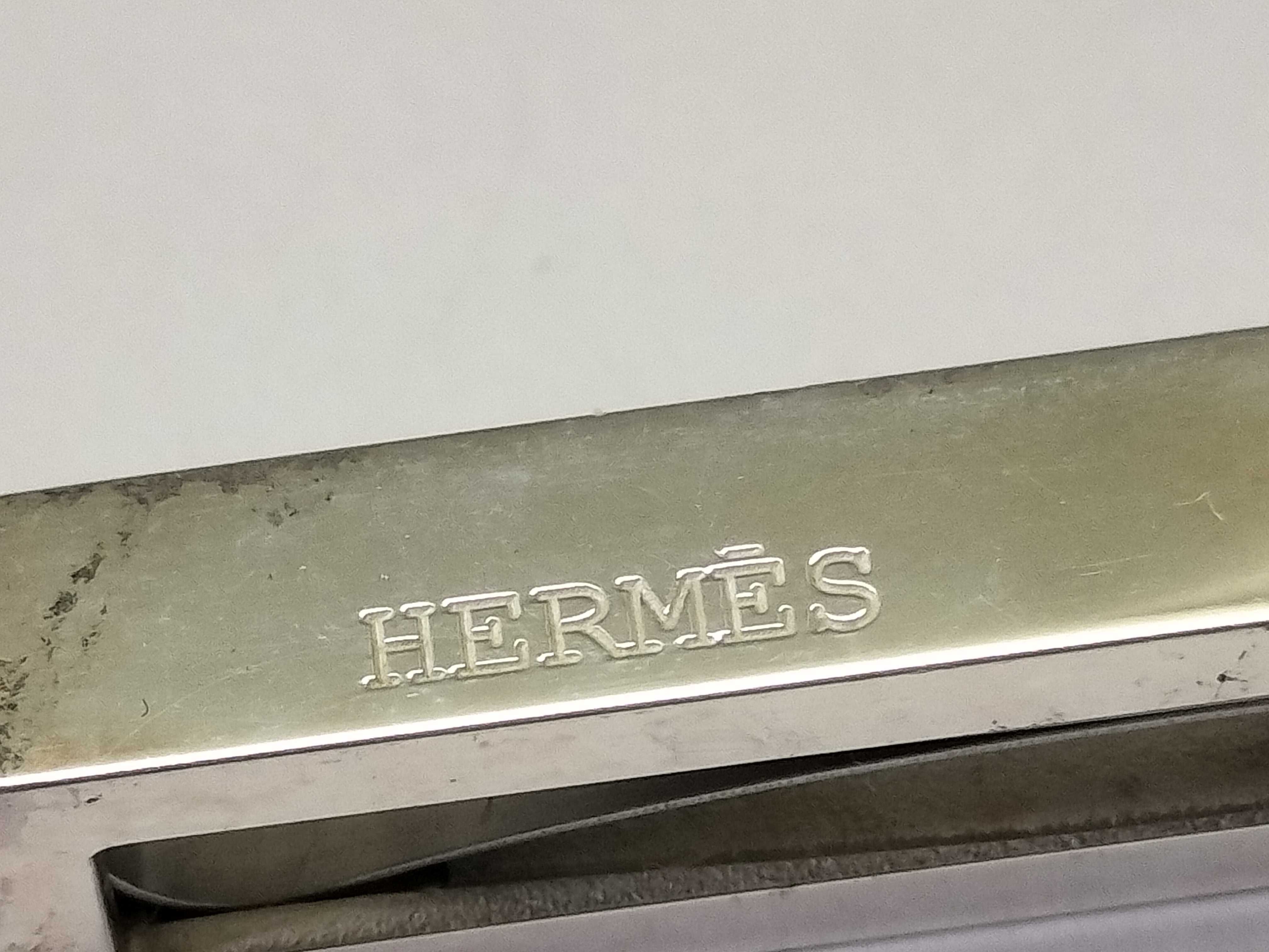 H-logo money clip tie clip Ag925 tie clip/cufflinks — view 3