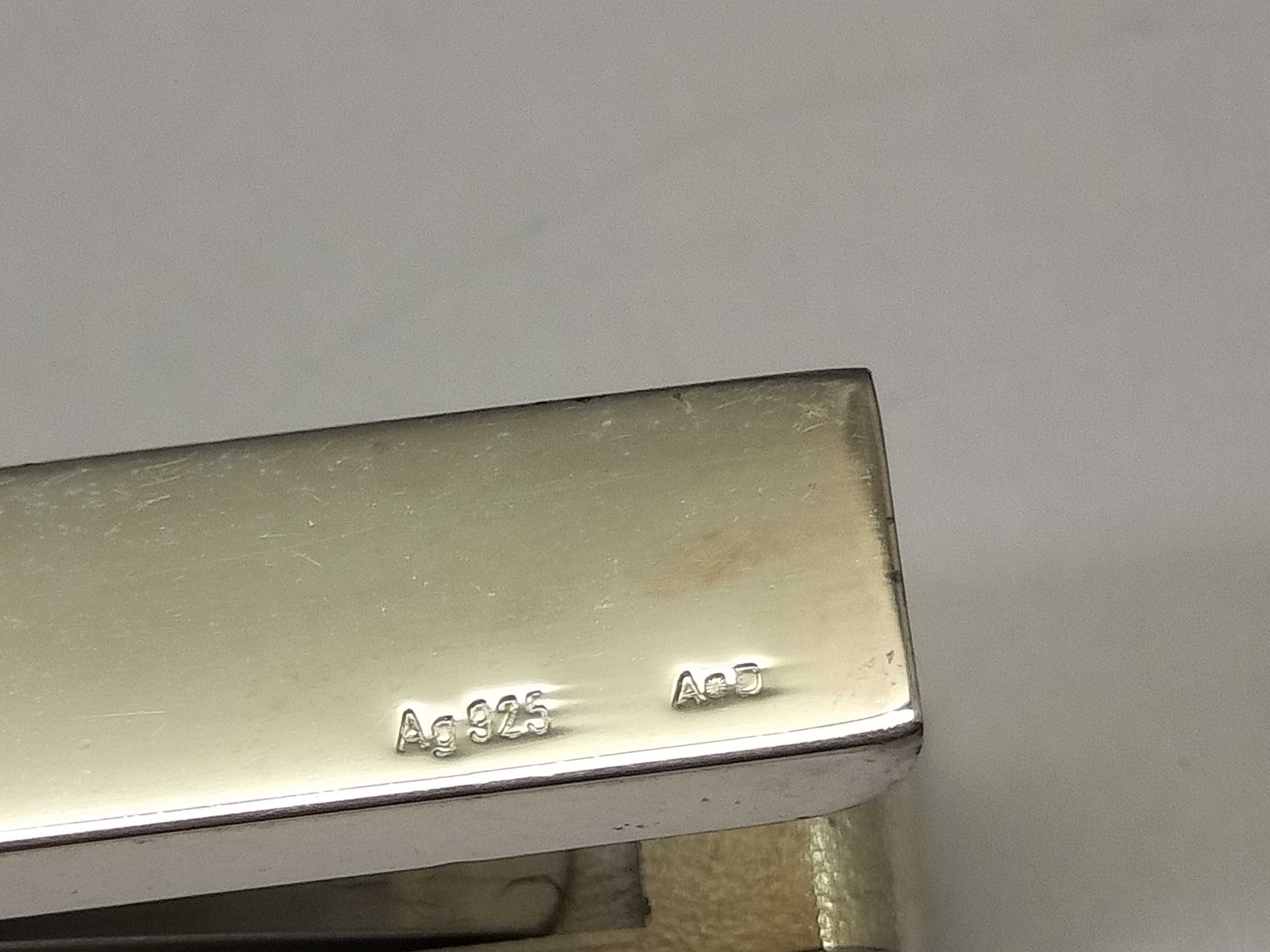 H-logo money clip tie clip Ag925 tie clip/cufflinks — view 4