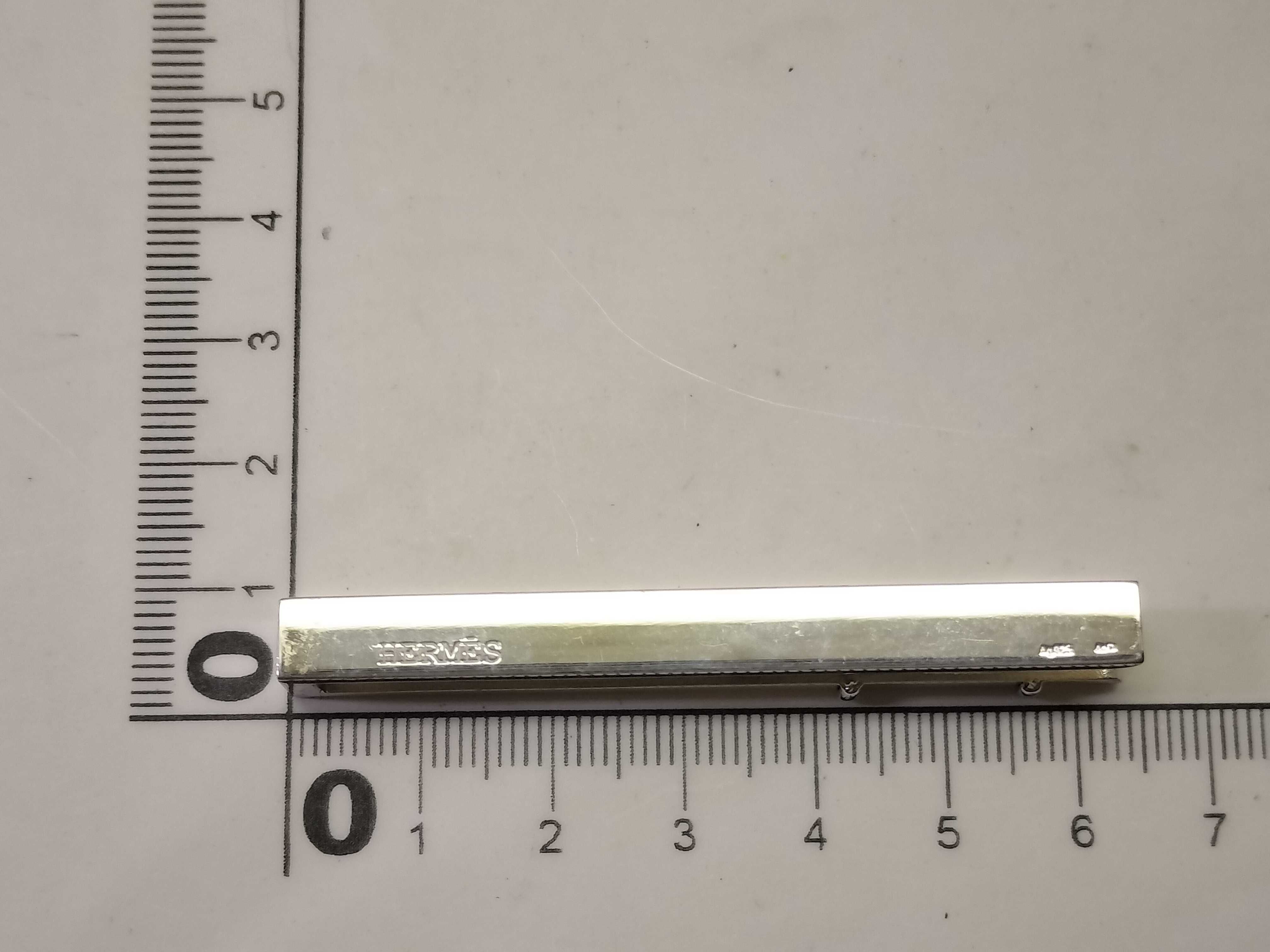 H-logo money clip tie clip Ag925 tie clip/cufflinks — view 5