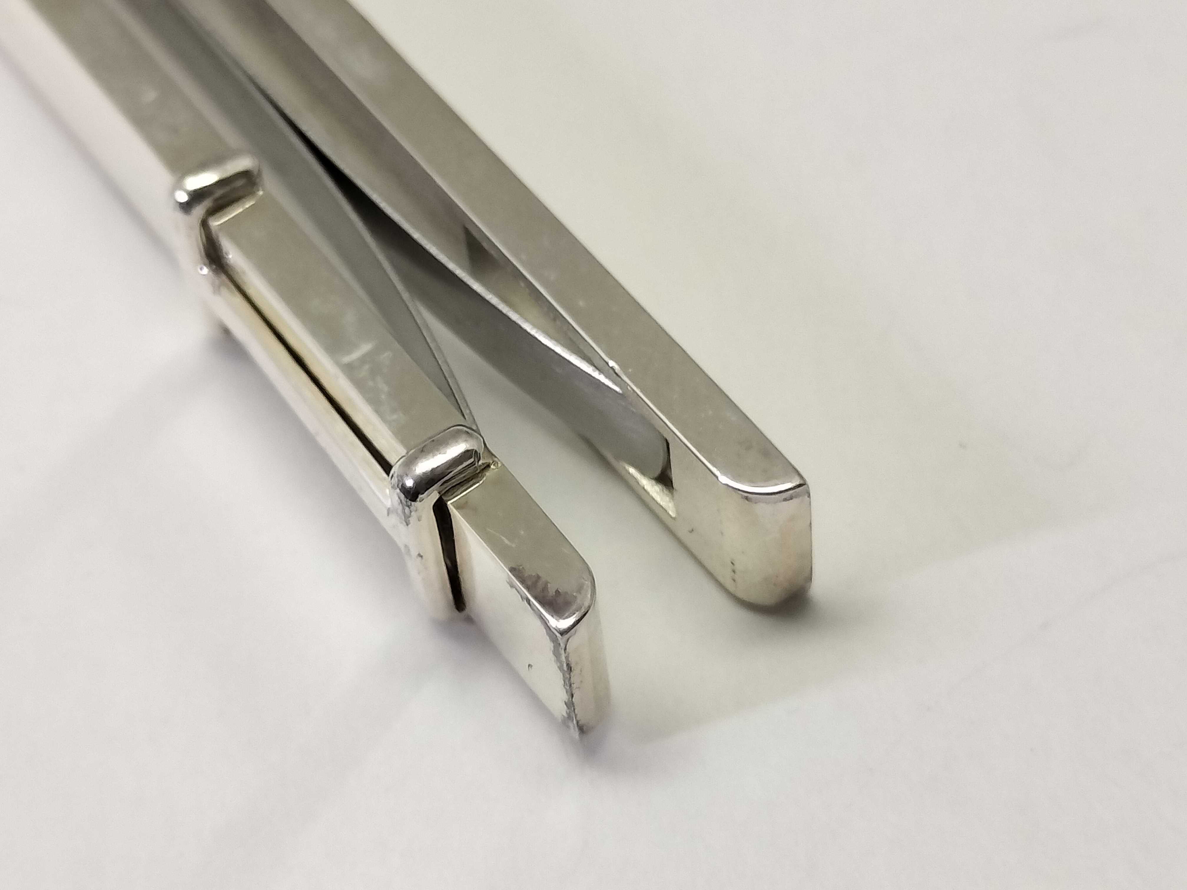 H-logo money clip tie clip Ag925 tie clip/cufflinks — view 6