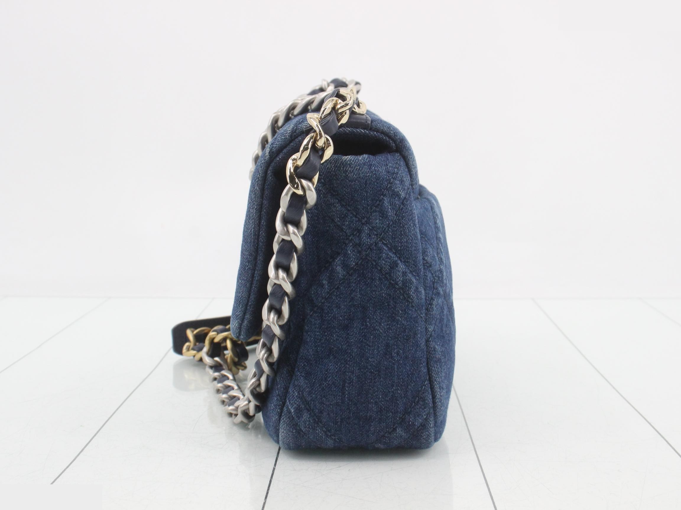 19 Denim Matelassé 2-Way Shoulder Bag IC — view 3
