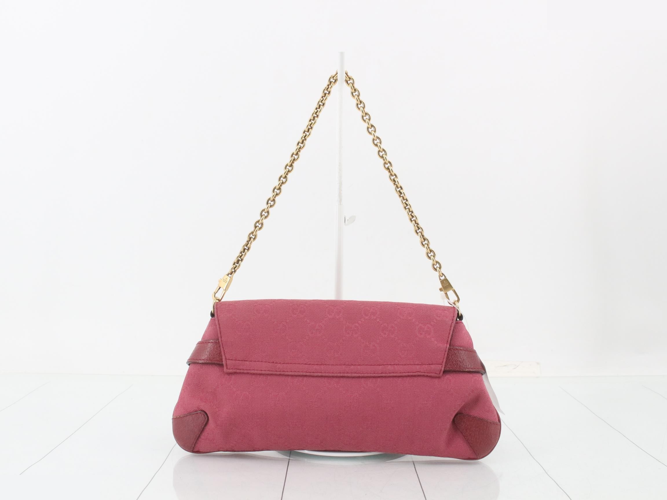 GG Canvas (Bag) - Chain Handbag - Pink - Horsebit - Pink — view 2
