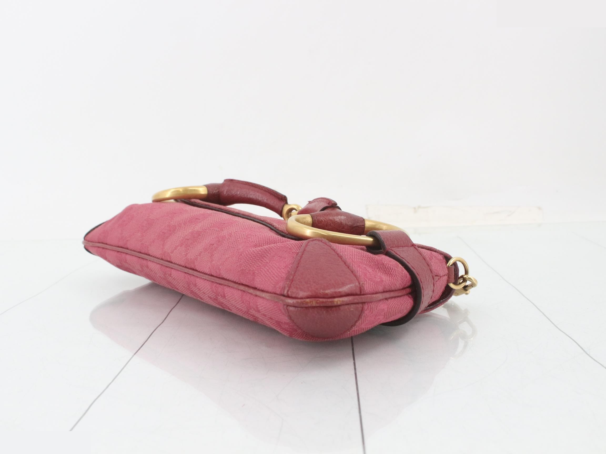 GG Canvas (Bag) - Chain Handbag - Pink - Horsebit - Pink — view 6