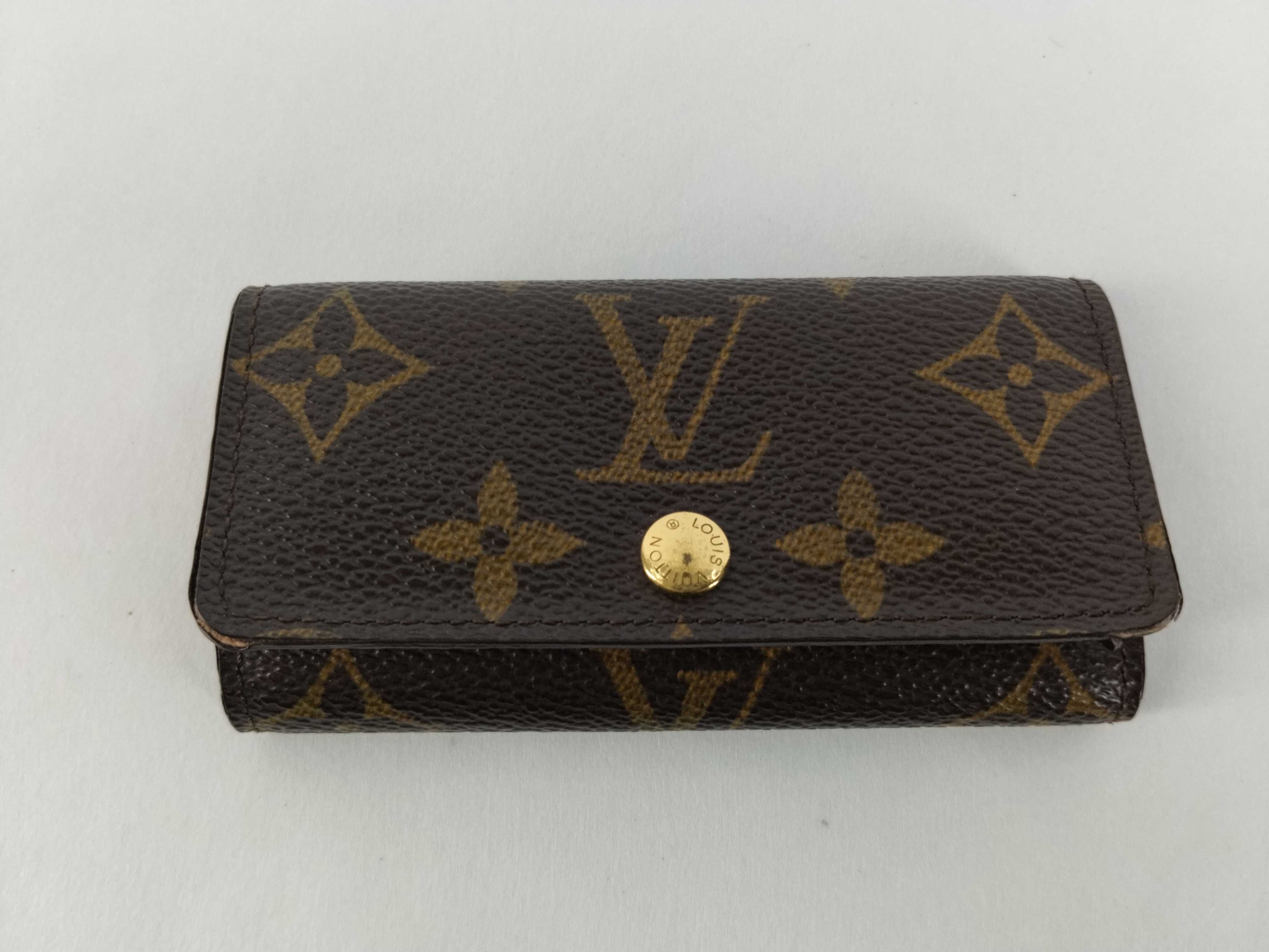 Monogram LV Key Case Multicles 4 Brown Key Case