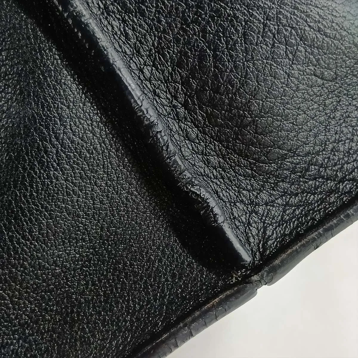 Flamenco Knot Leather Shoulder Bag, Black — view 11