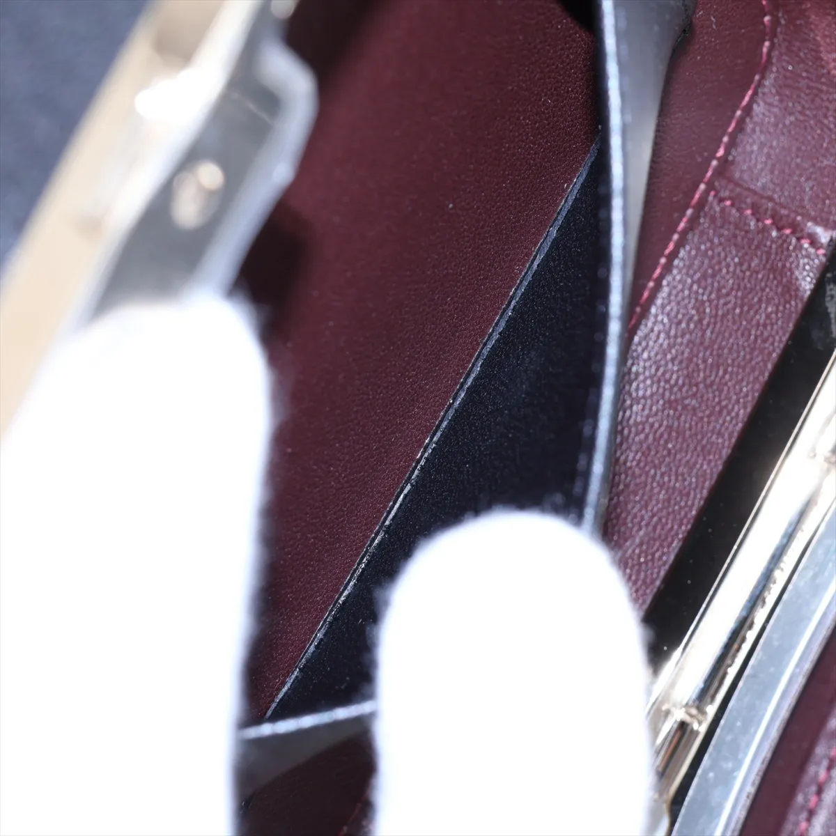Matelassé Lambskin Vanity Bag, Black with Gold Hardware, 32085091 (Serial Number 32-series), with Mirror. — view 8