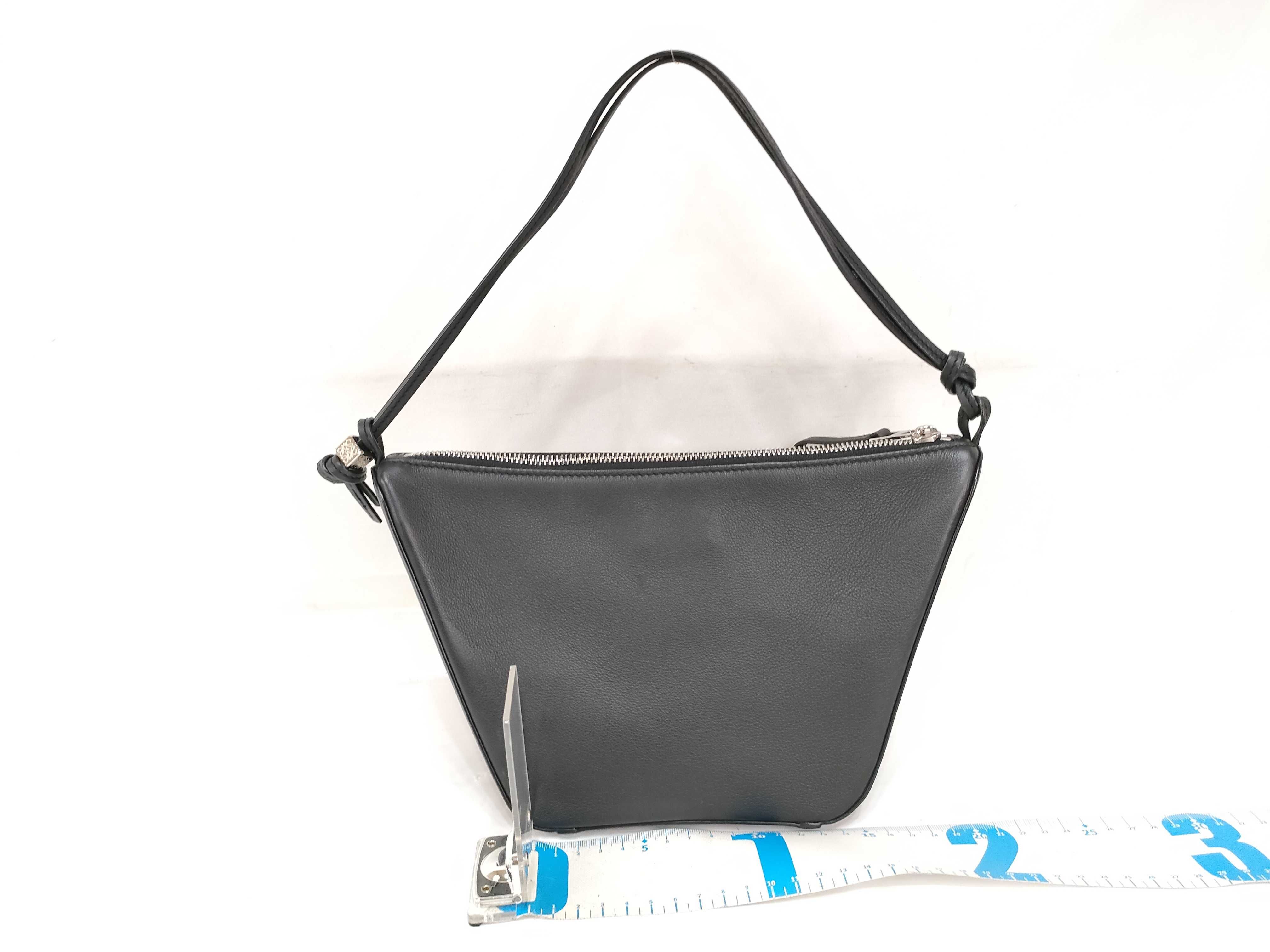 Hammock Mini Hobo Leather 2-Way Shoulder Bag, Black — view 2