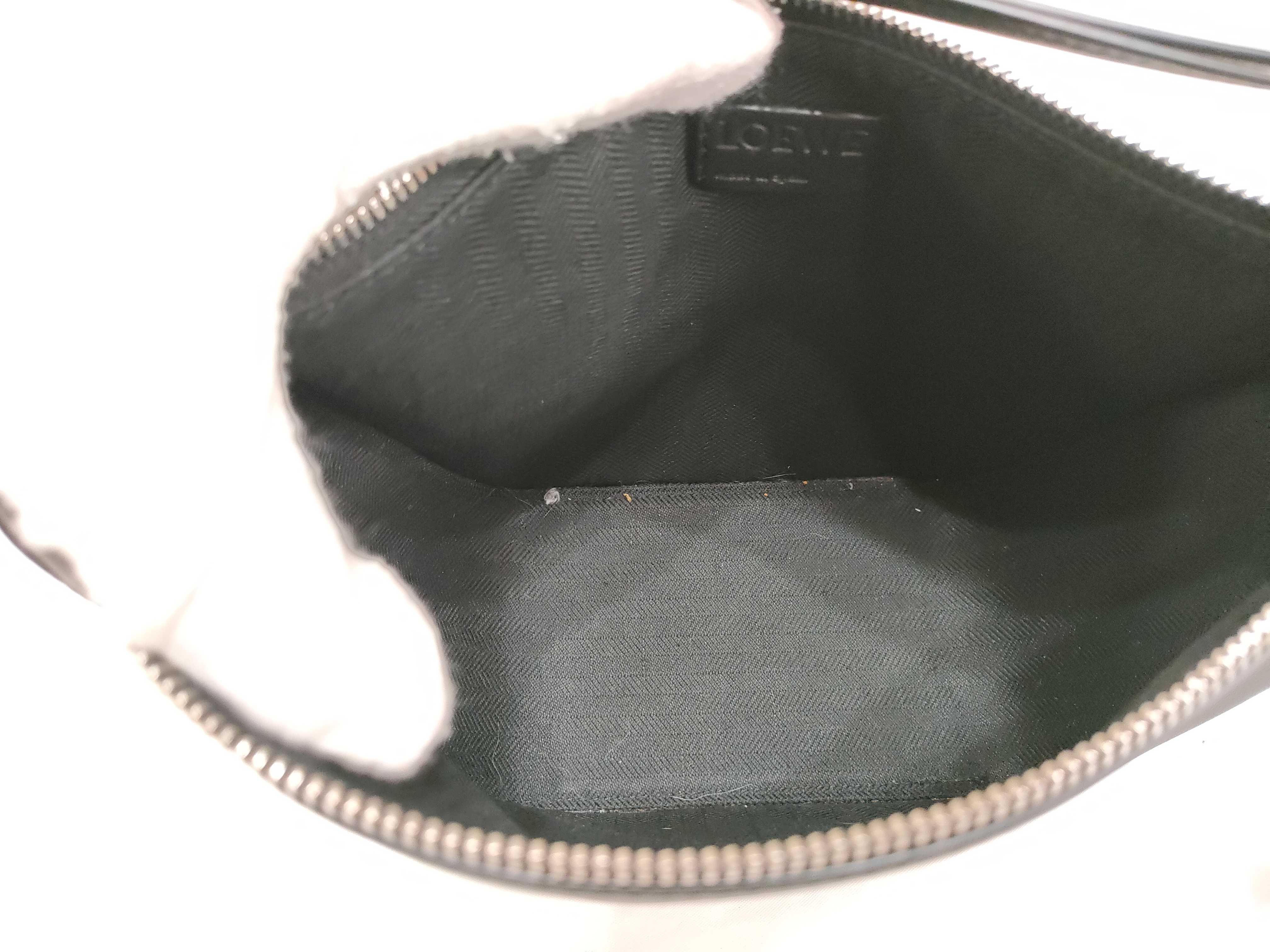 Hammock Mini Hobo Leather 2-Way Shoulder Bag, Black — view 12