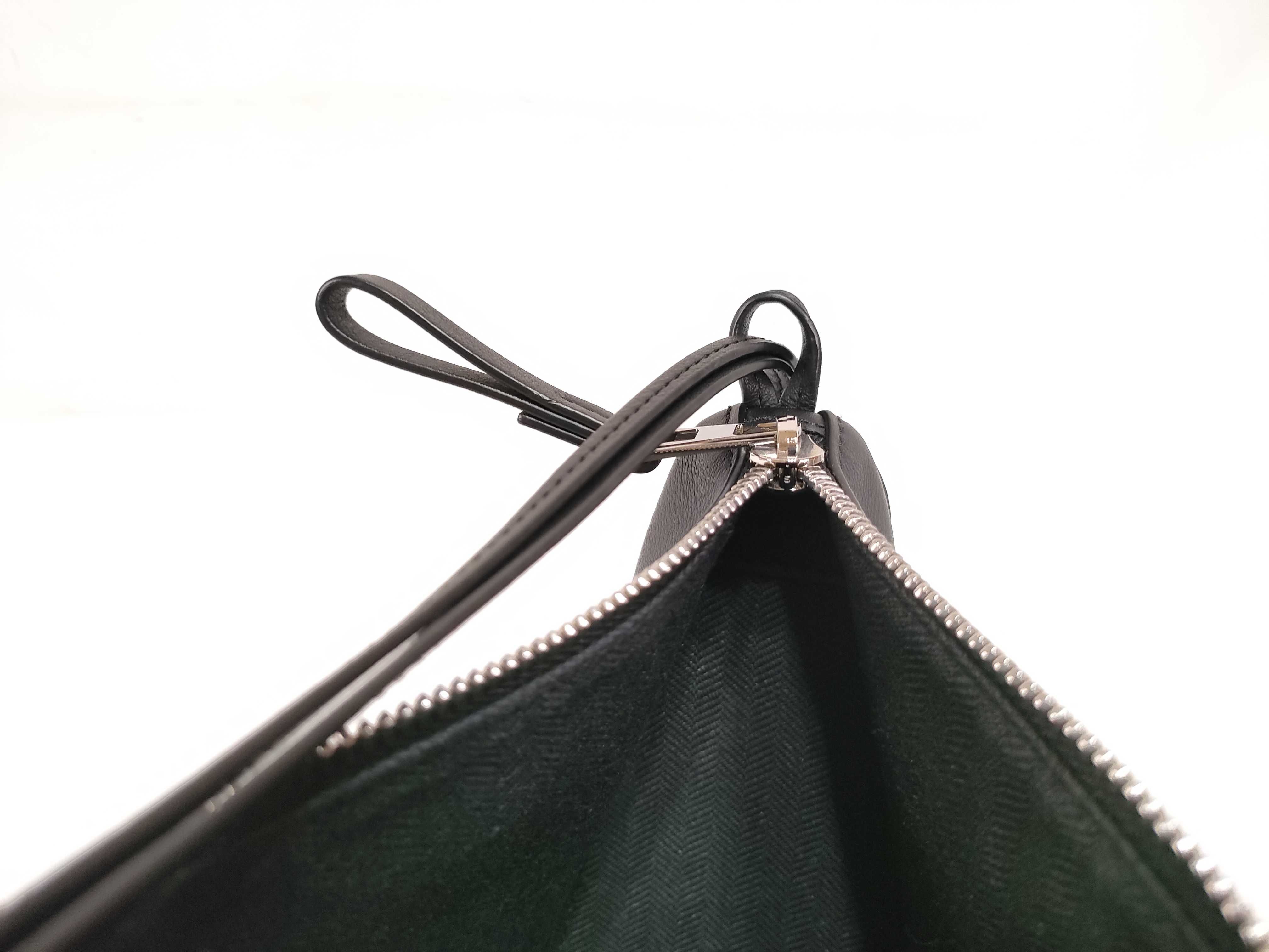 Hammock Mini Hobo Leather 2-Way Shoulder Bag, Black — view 13