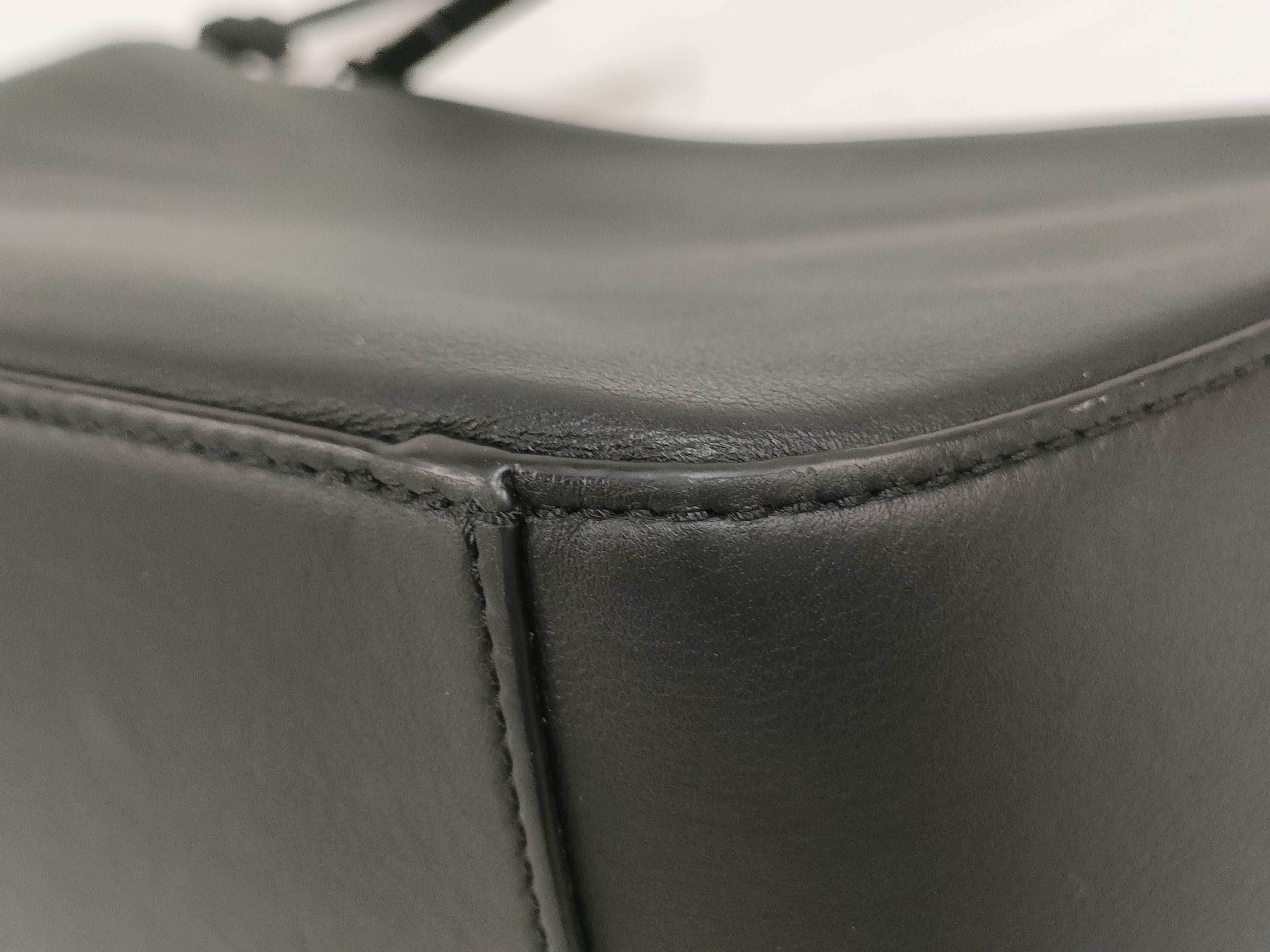 Hammock Mini Hobo Leather 2-Way Shoulder Bag, Black — view 6