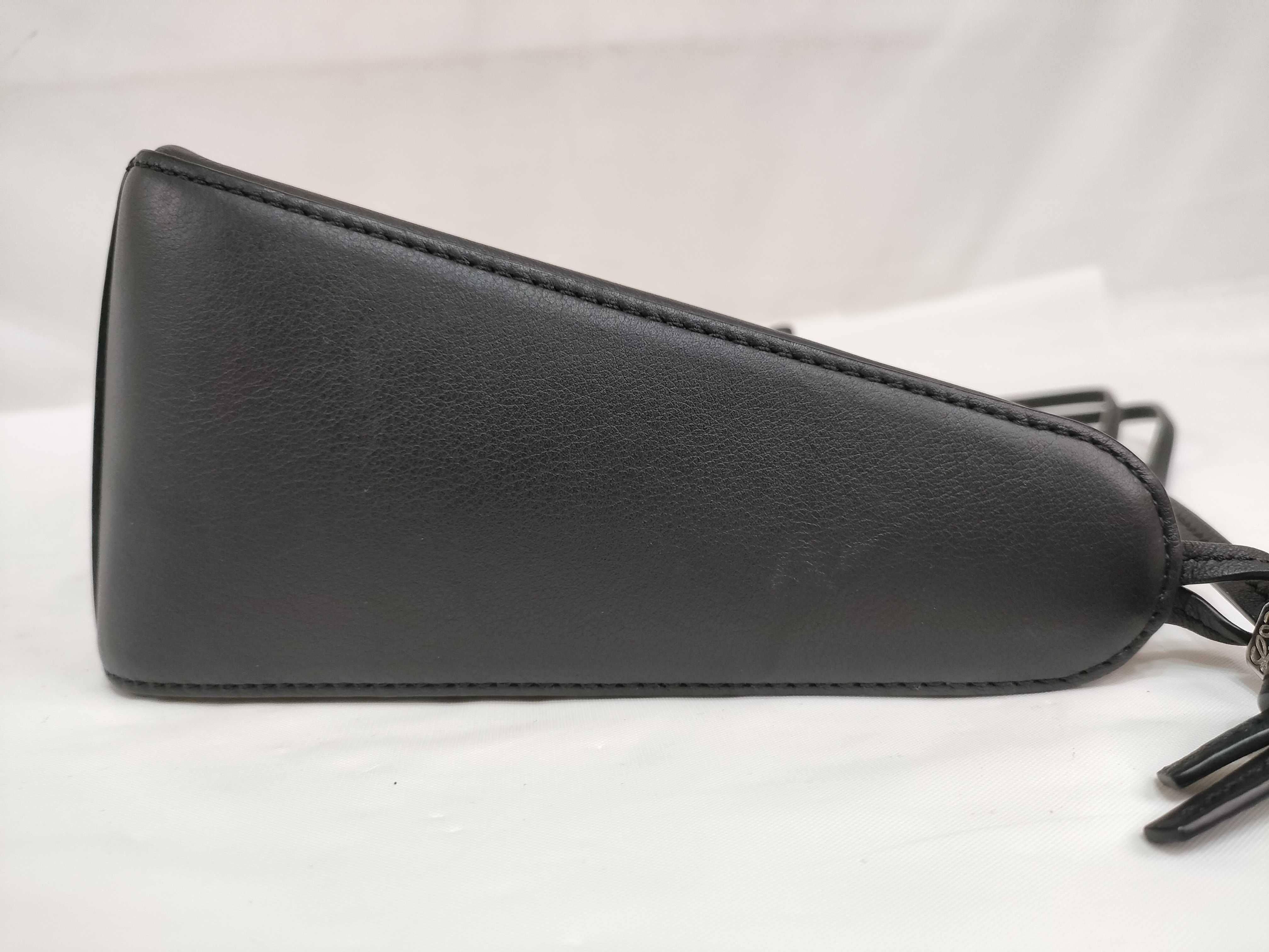 Hammock Mini Hobo Leather 2-Way Shoulder Bag, Black — view 7