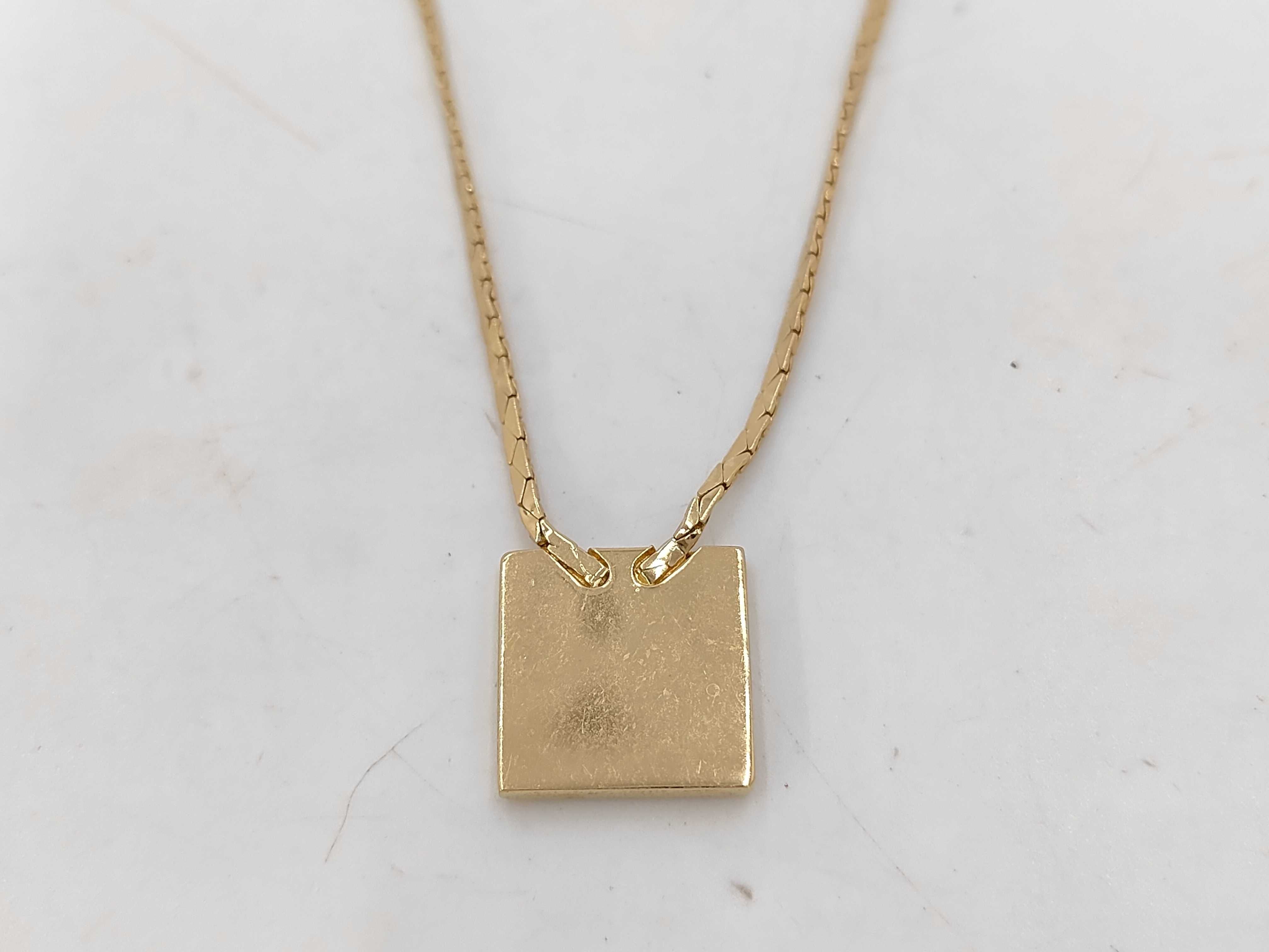 necklace, Christian Dior logo design necklace — view 2