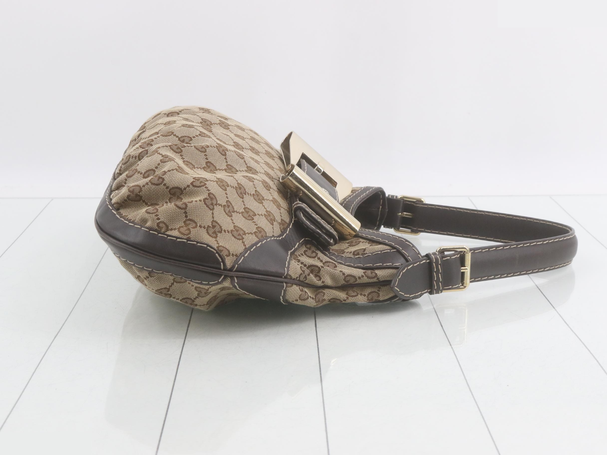 GG Canvas Shoulder Bag - Canvas/Leather — view 3