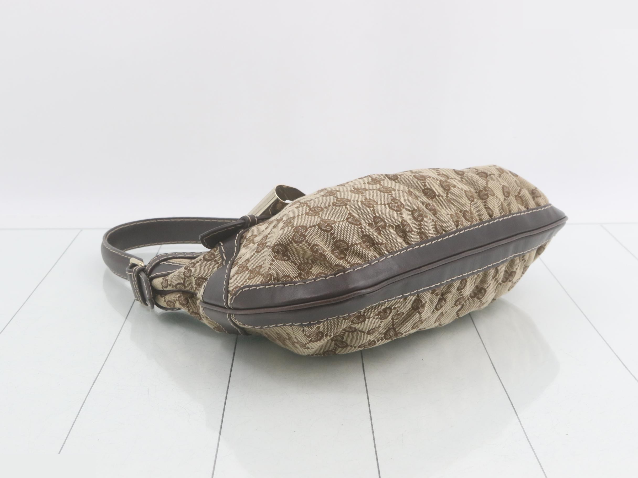 GG Canvas Shoulder Bag - Canvas/Leather — view 5