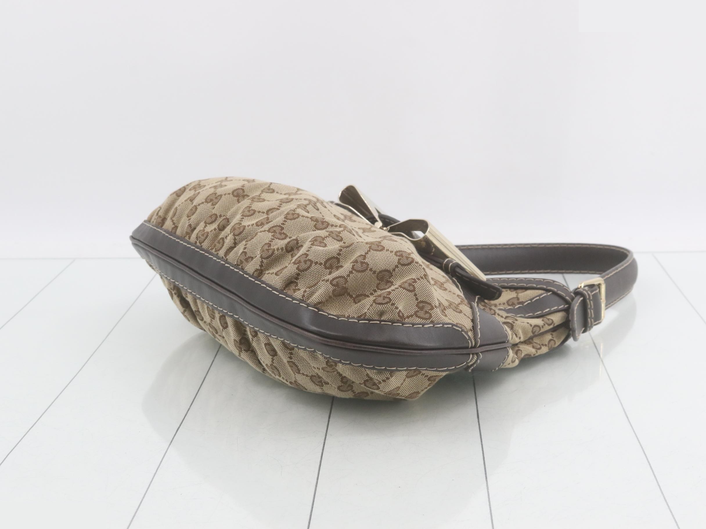 GG Canvas Shoulder Bag - Canvas/Leather — view 6