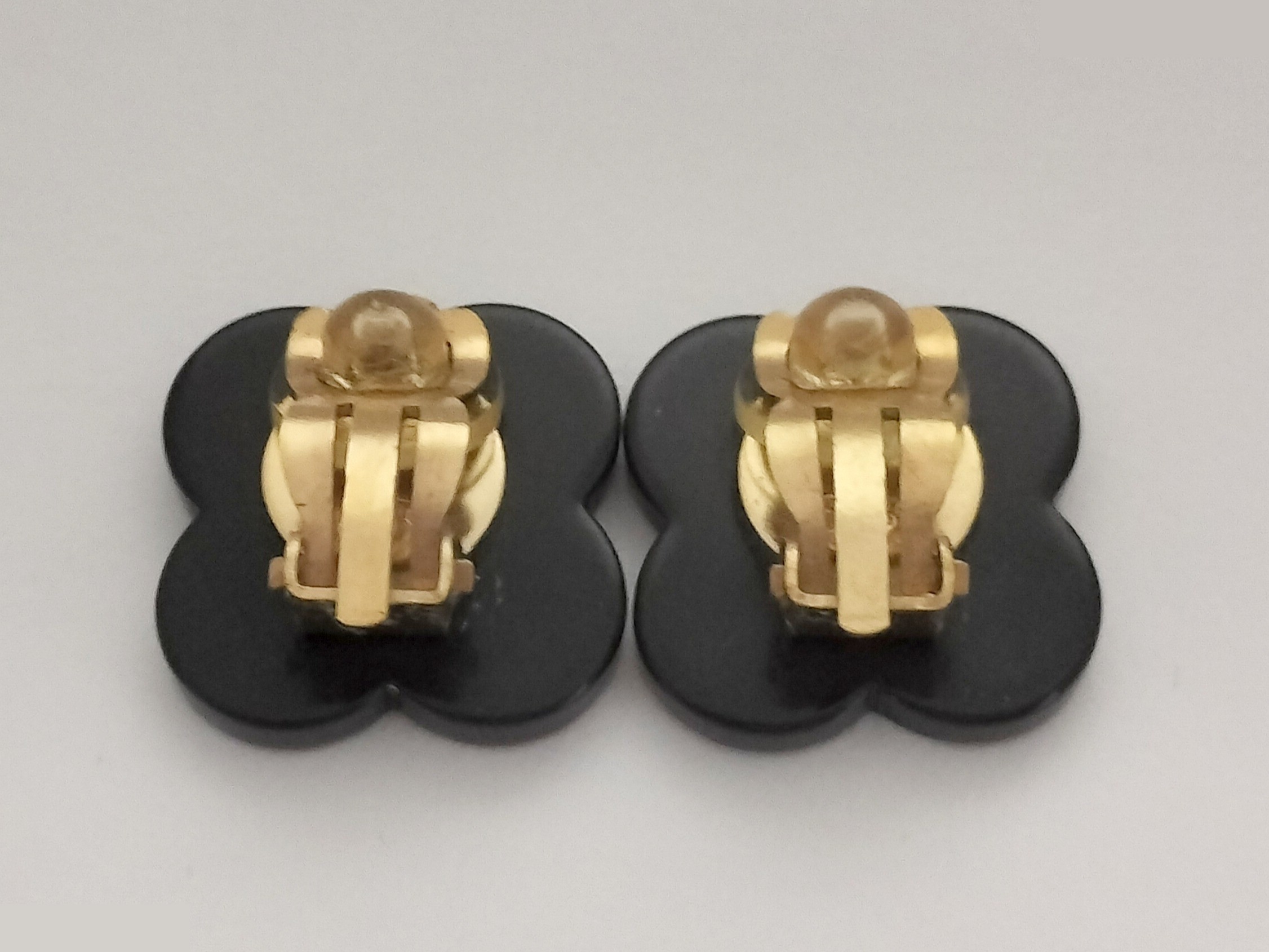 Coco Camellia Black Earrings — view 6