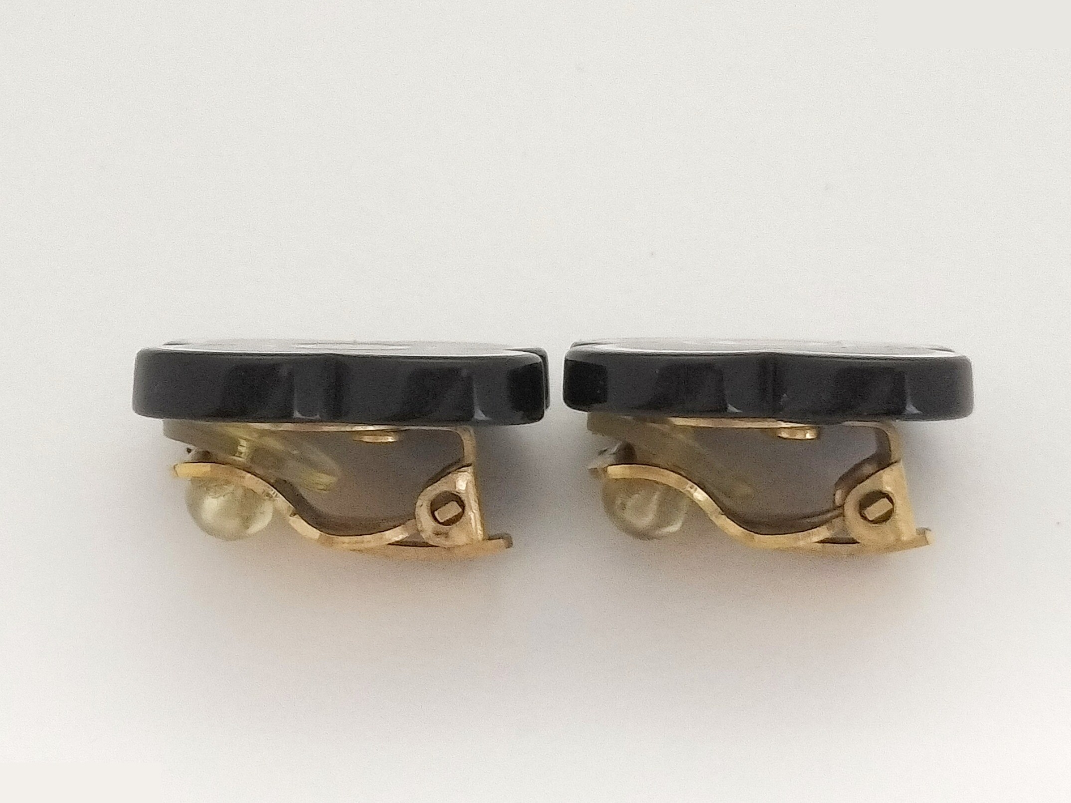 Coco Camellia Black Earrings — view 7
