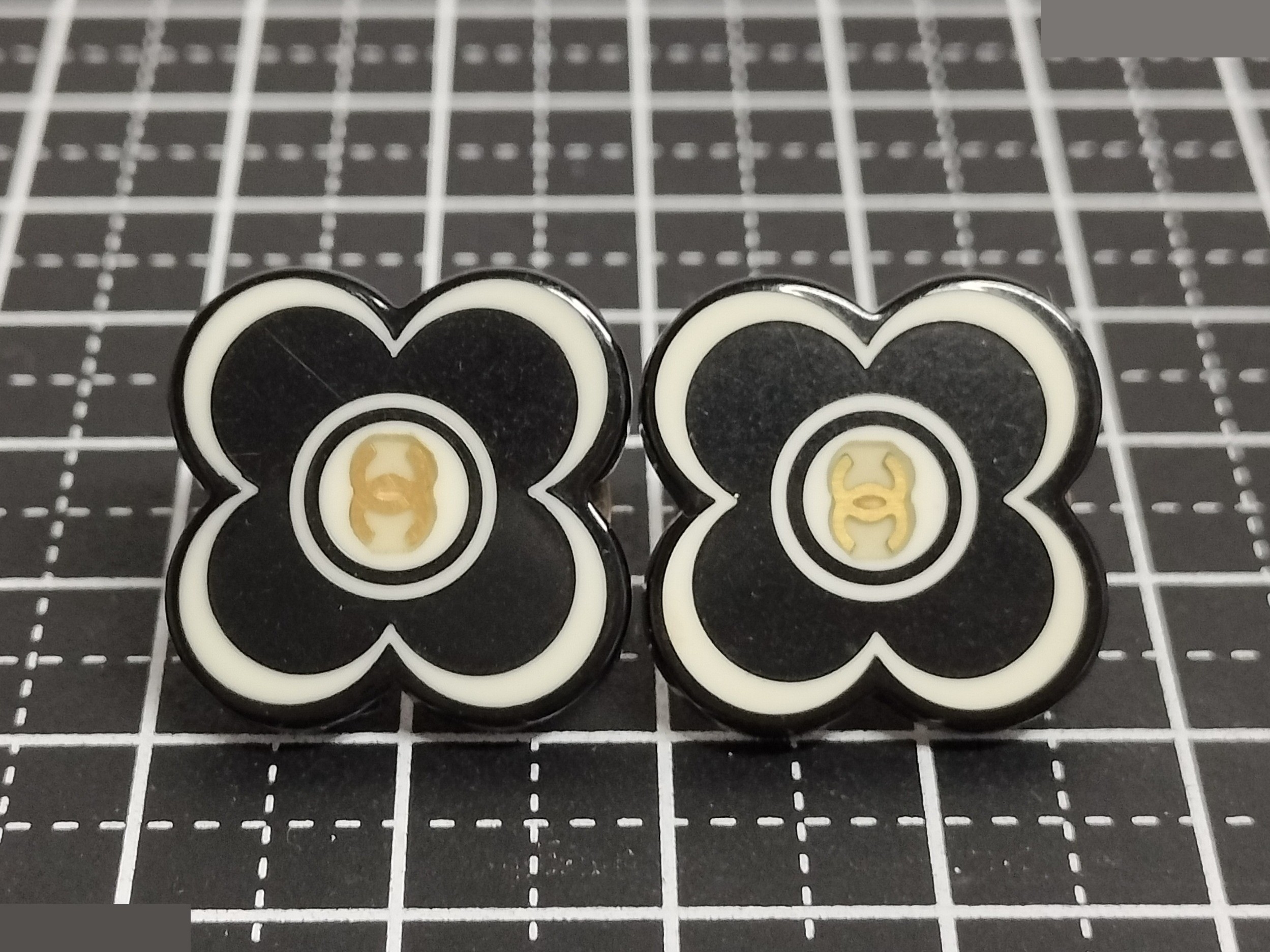 Coco Camellia Black Earrings — view 9