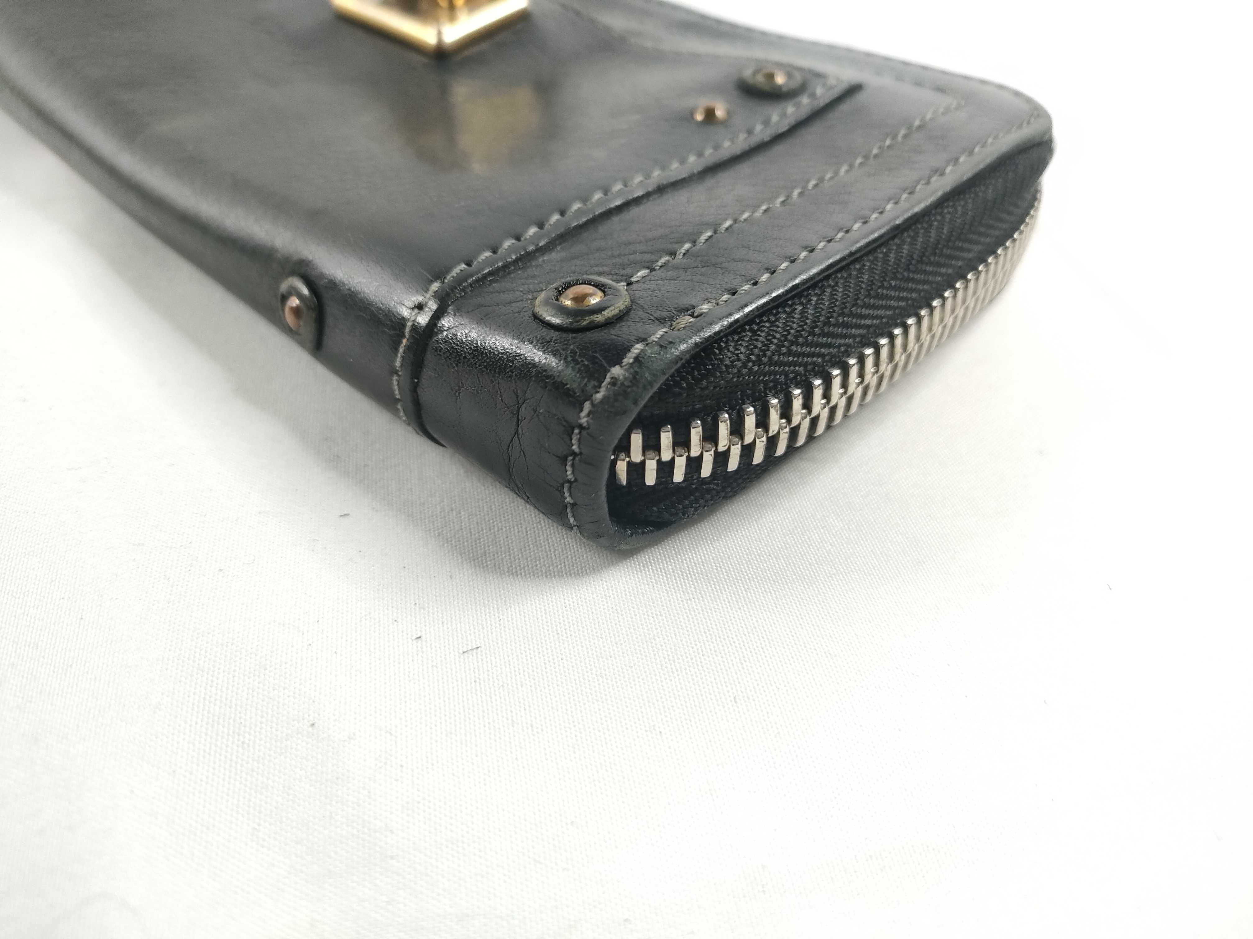 leather long wallet Paddington with padlock — view 3