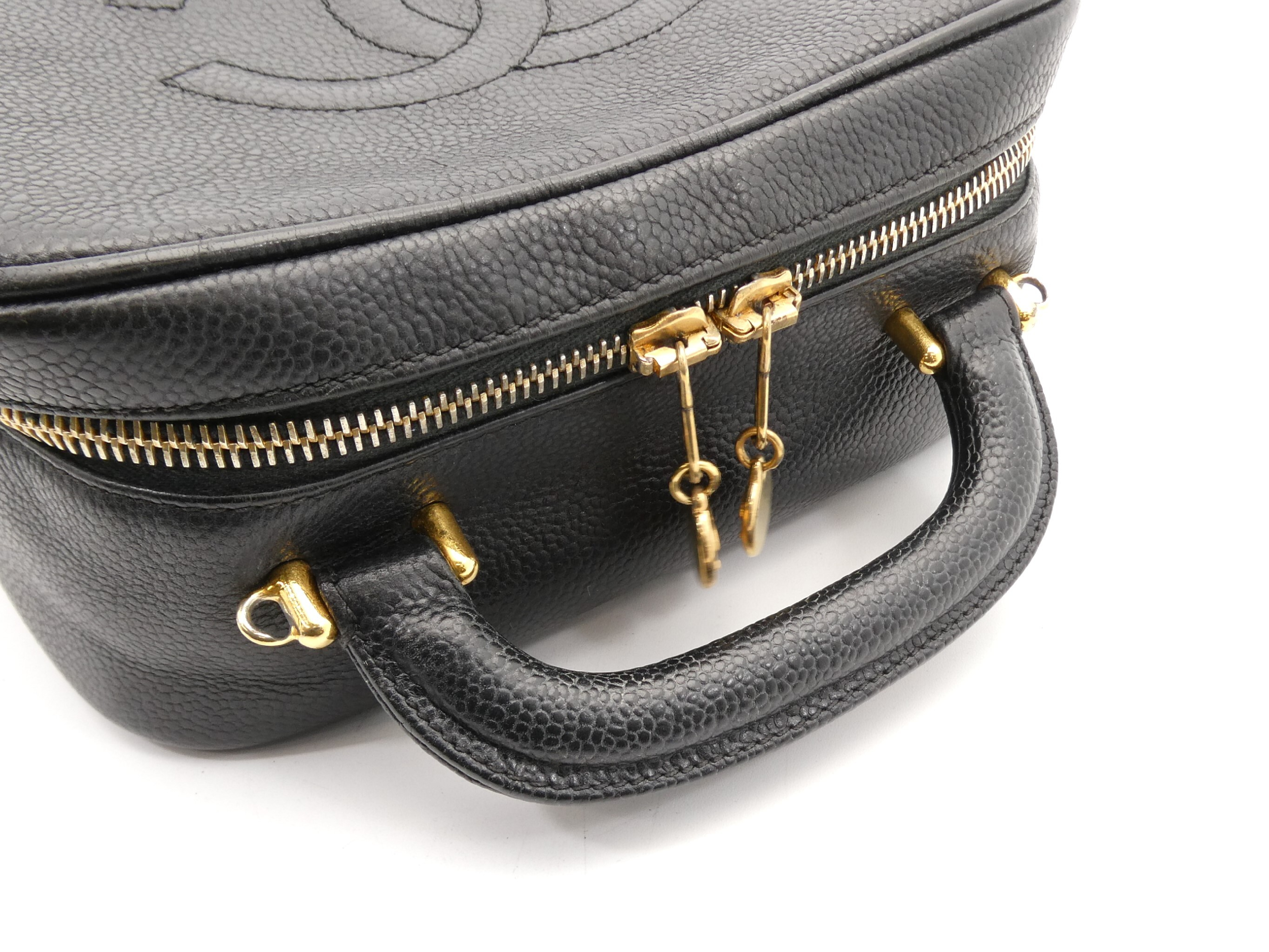 Coco Mark Caviar Skin Vanity Bag — view 6