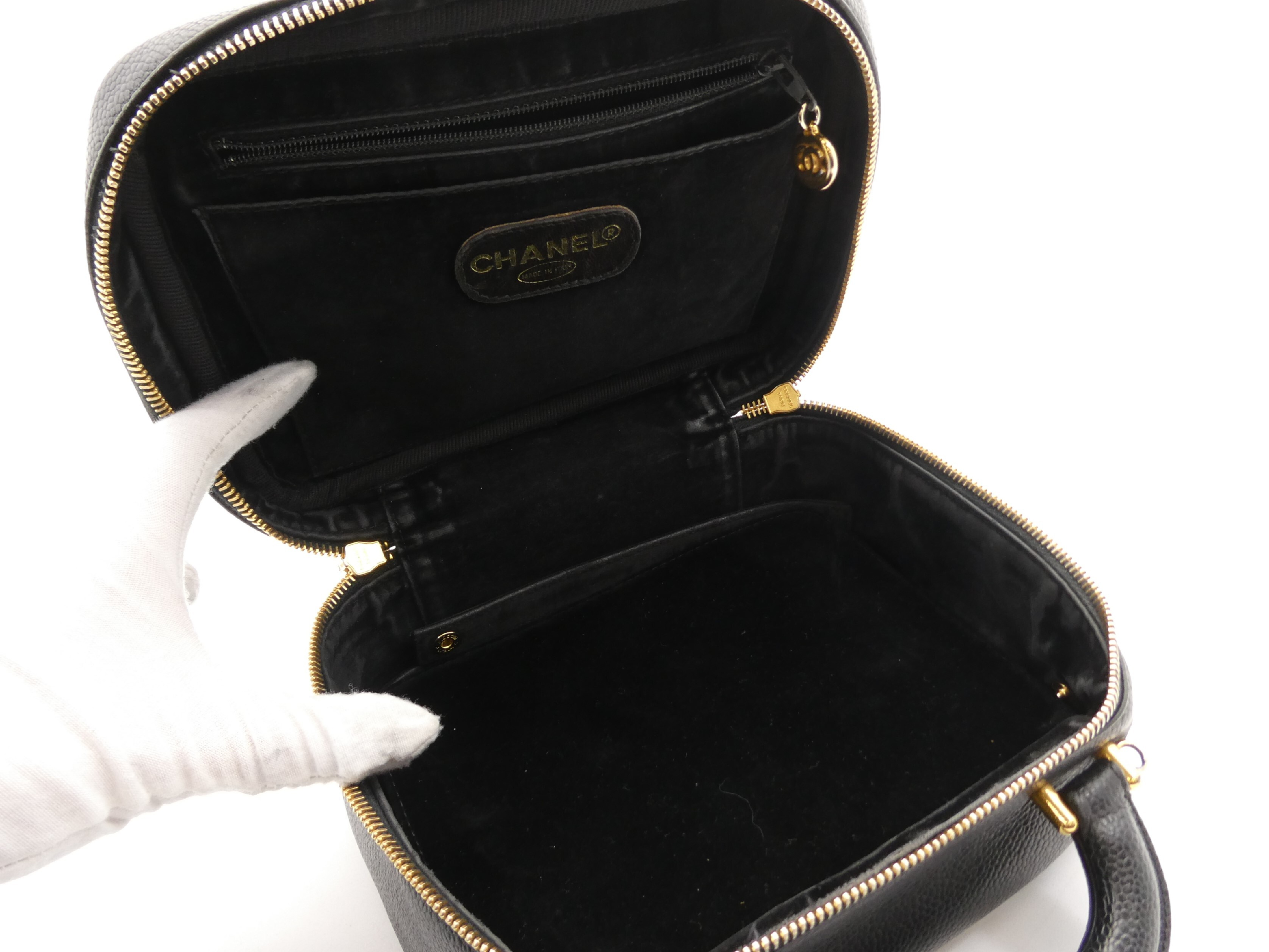 Coco Mark Caviar Skin Vanity Bag — view 7