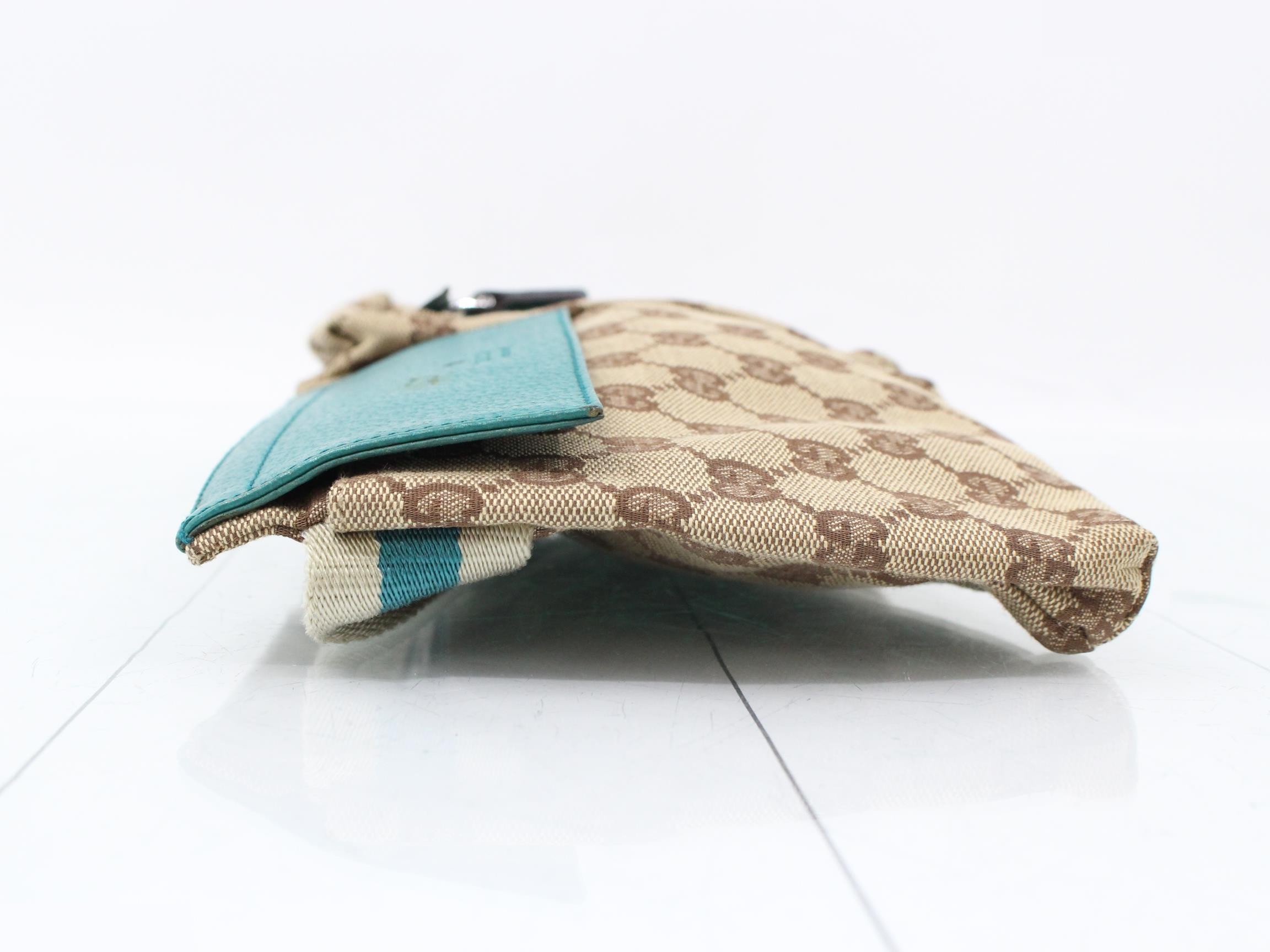 GG Canvas Waist Bag Sherry BRx Turquoise 30x16x3cm — view 4
