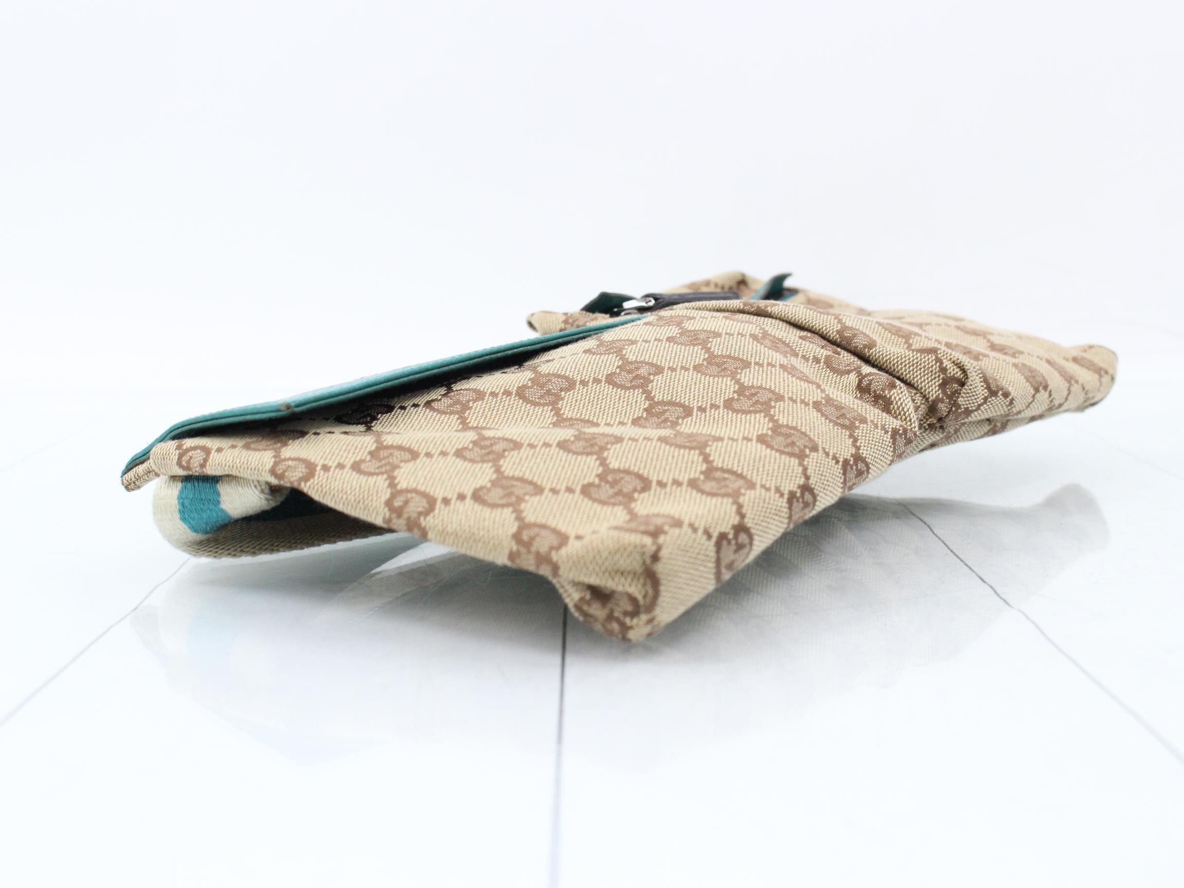 GG Canvas Waist Bag Sherry BRx Turquoise 30x16x3cm — view 5