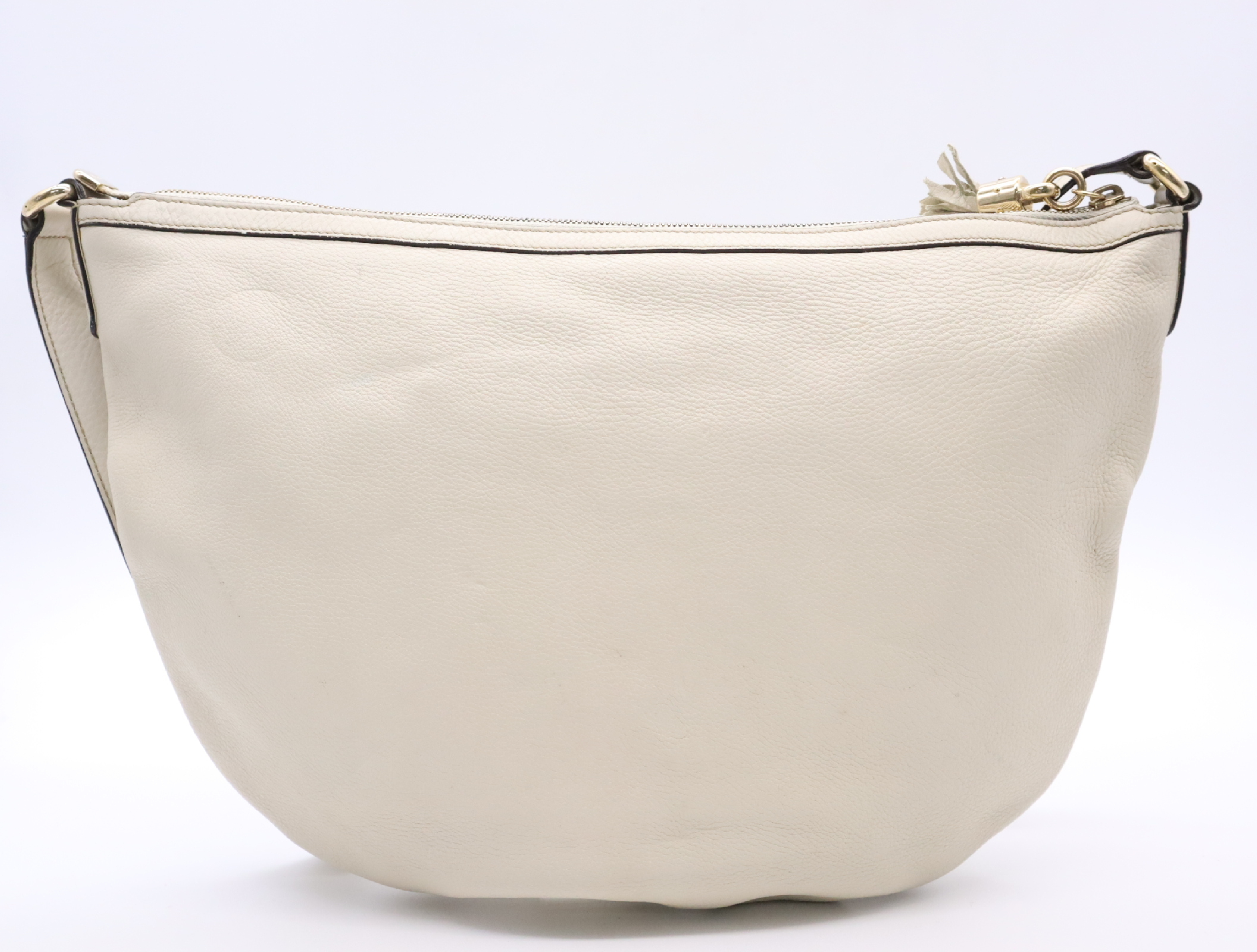 295175 Leather Soho Interlocking G Tassel Ivory Shoulder Bag — view 2