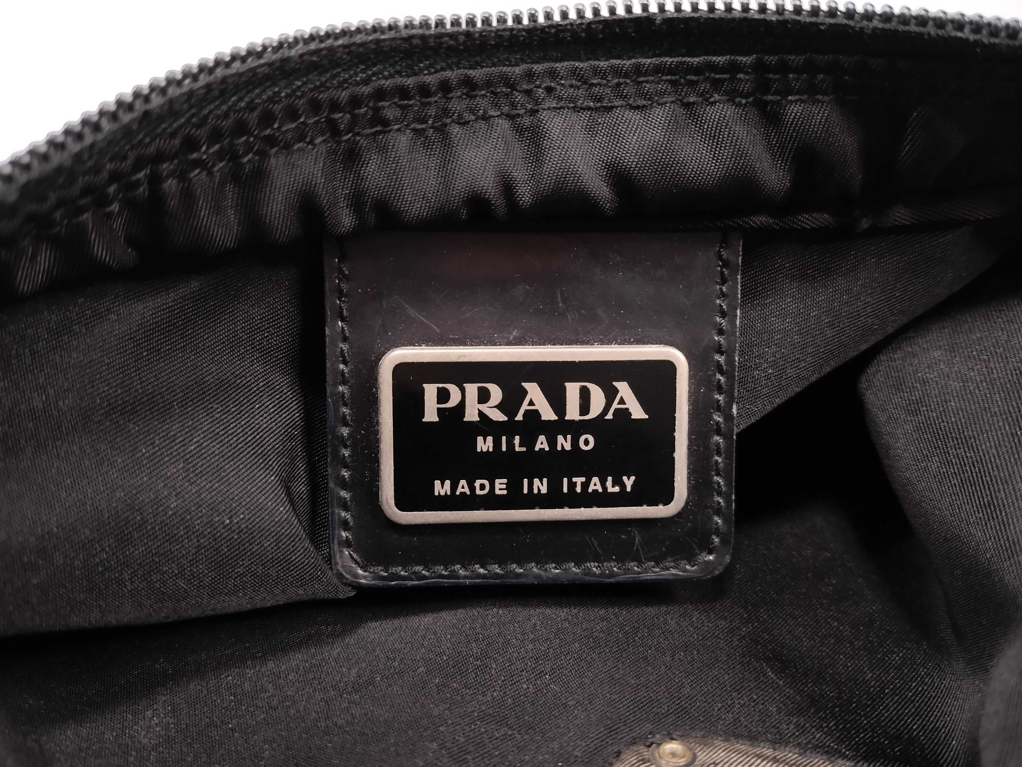 Nylon Shoulder Bag with Triangle Logo — view 11