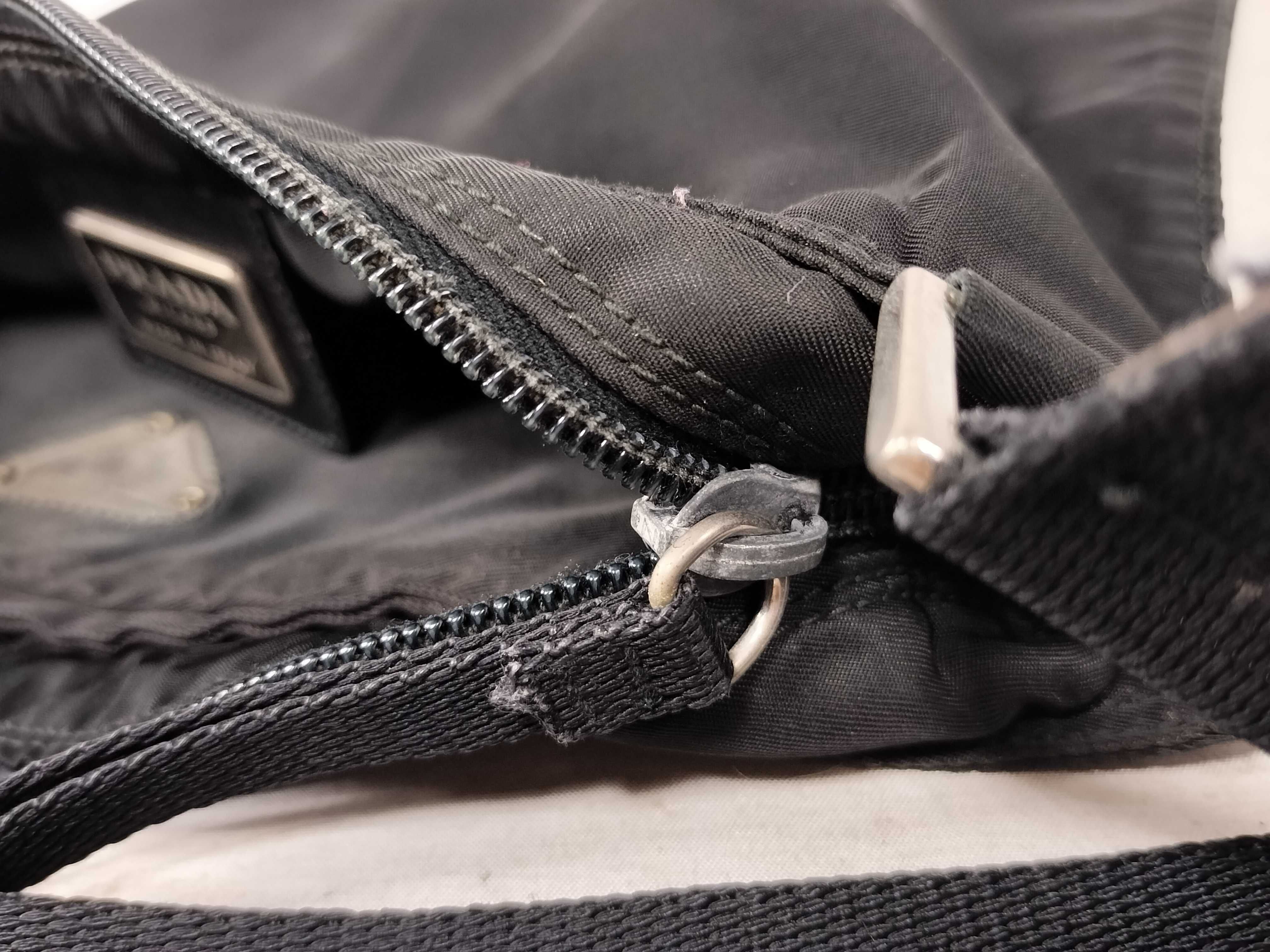Nylon Shoulder Bag with Triangle Logo — view 13