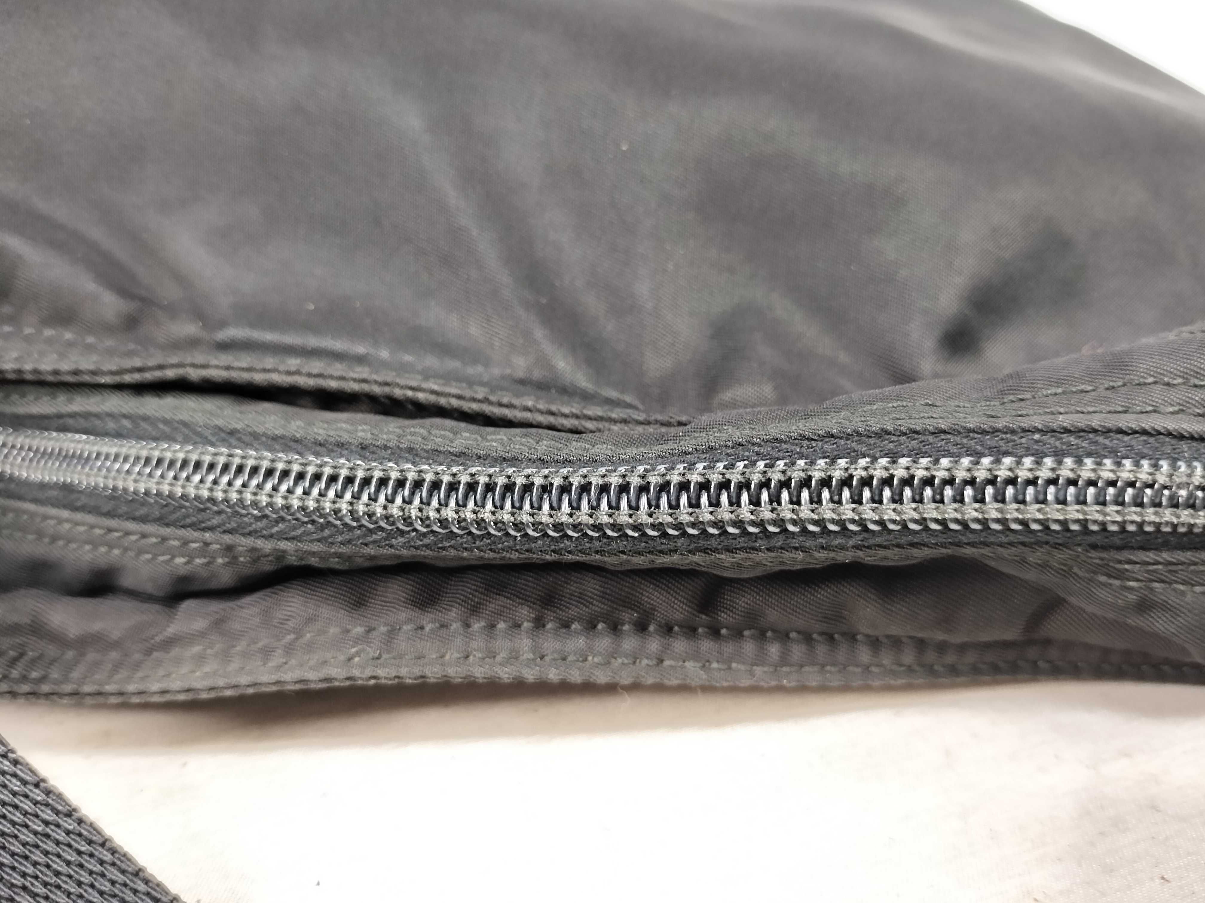Nylon Shoulder Bag with Triangle Logo — view 6