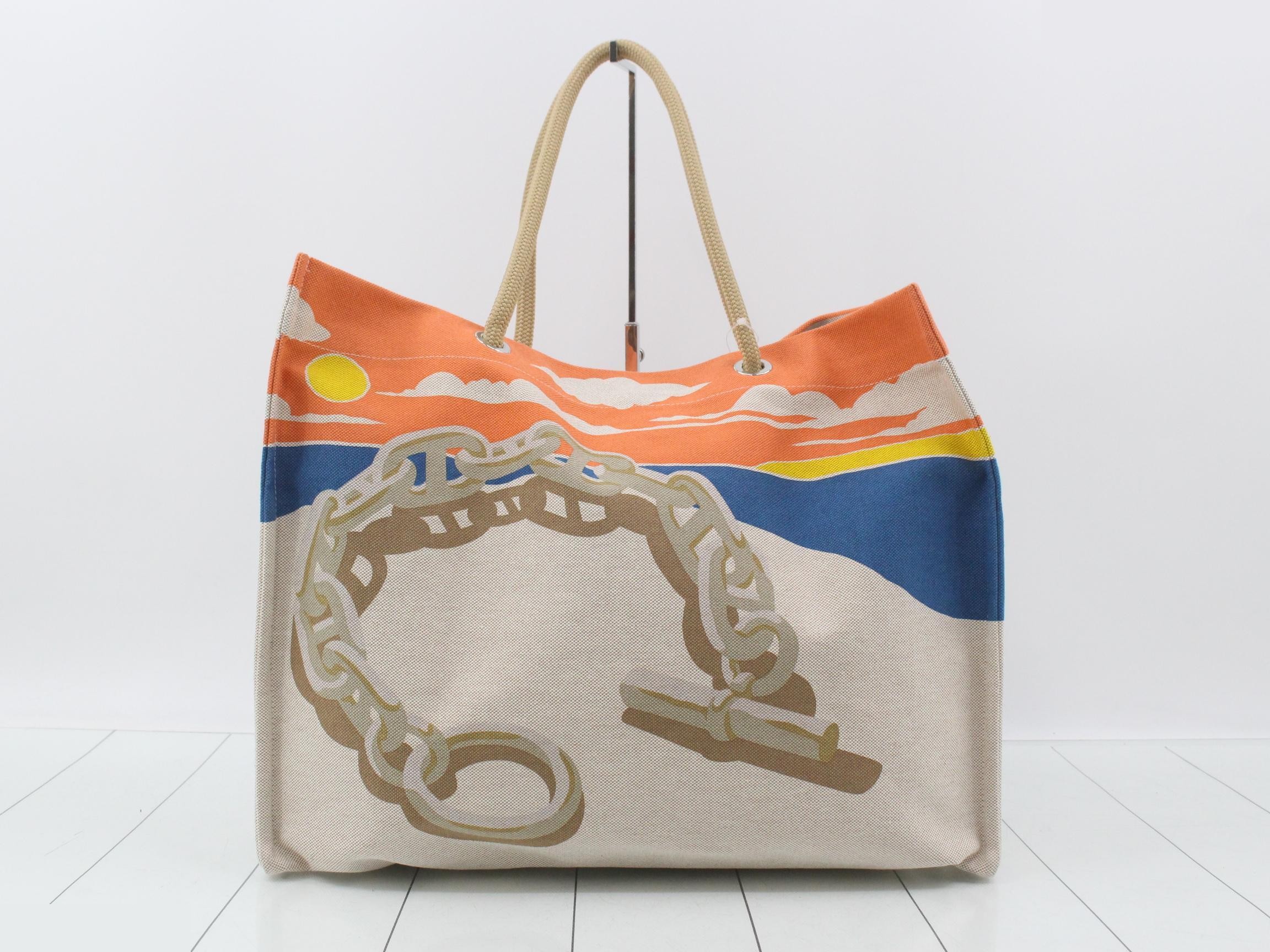Beach bag, Escal à la Plage canvas tote bag