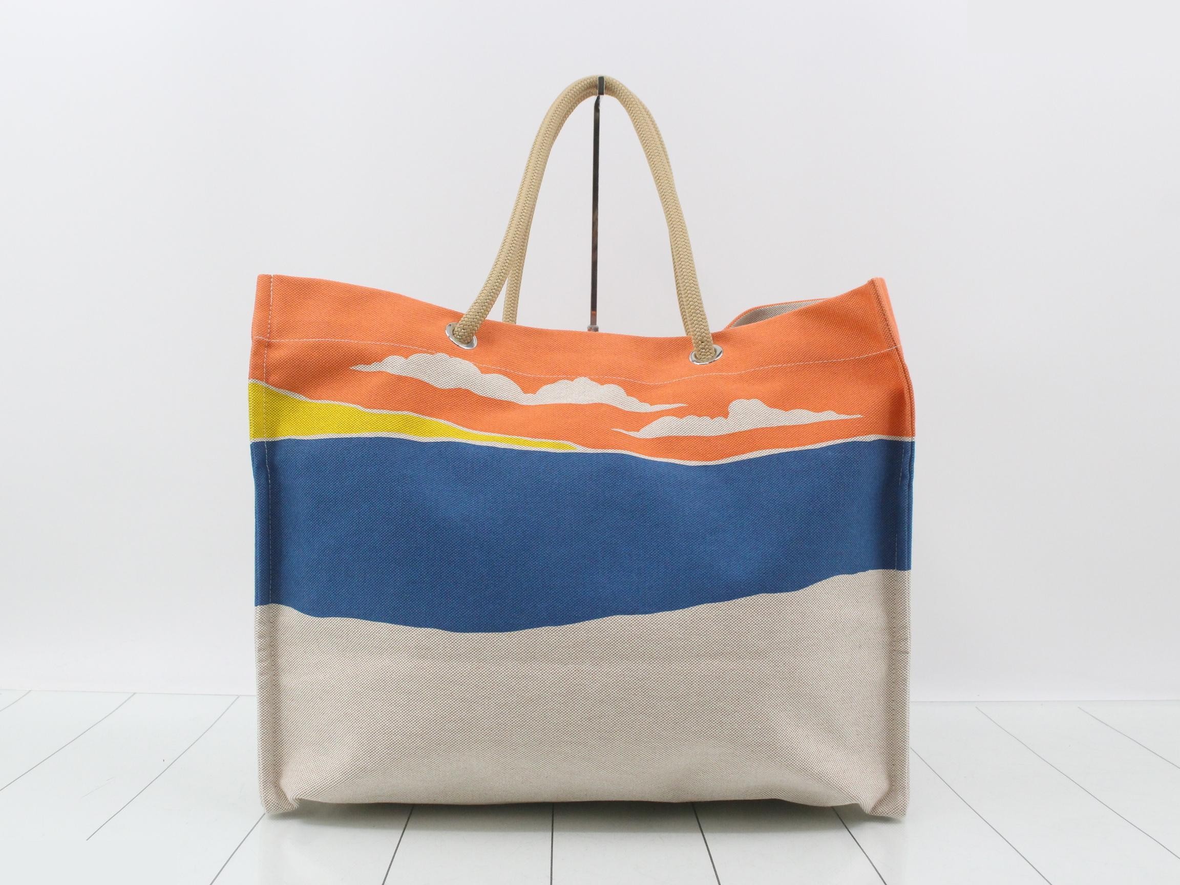 Beach bag, Escal à la Plage canvas tote bag — view 2