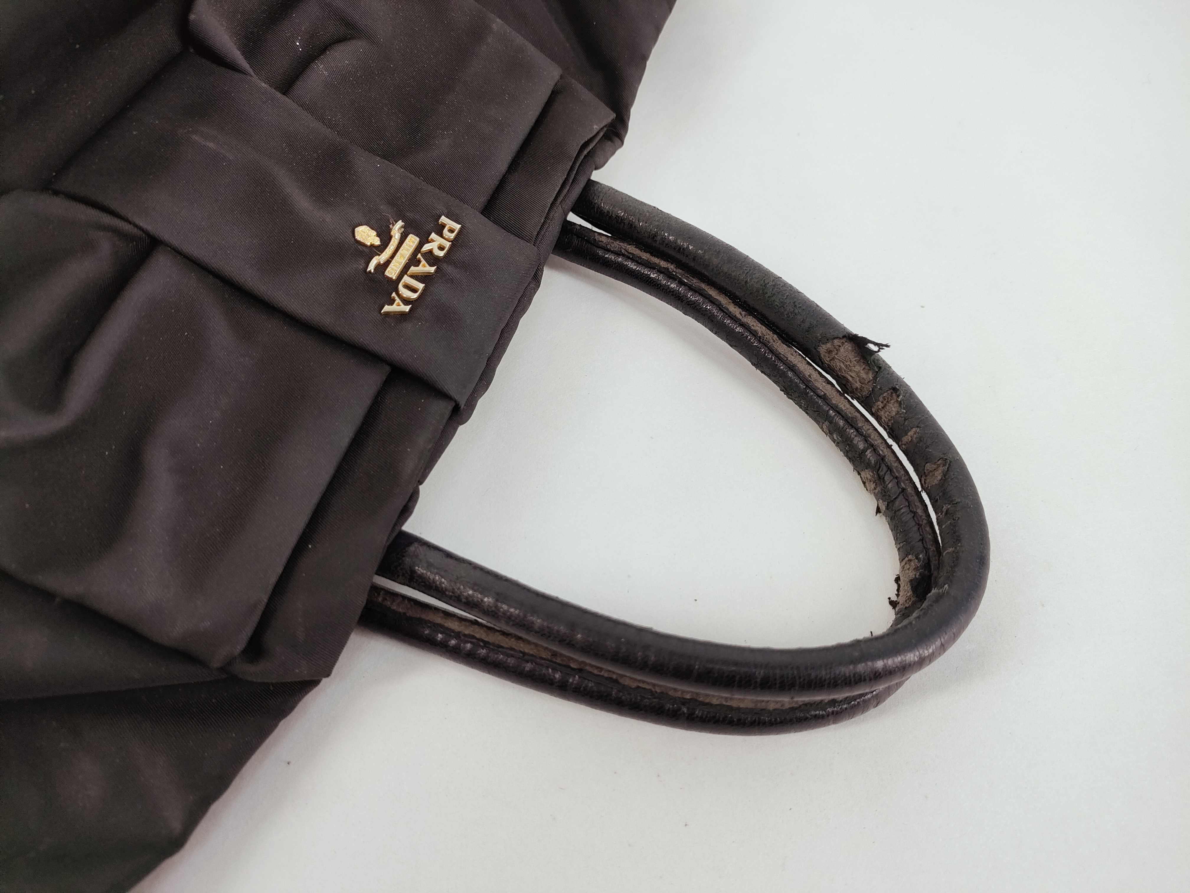 Nylon Ribbon Handbag, Black — view 3