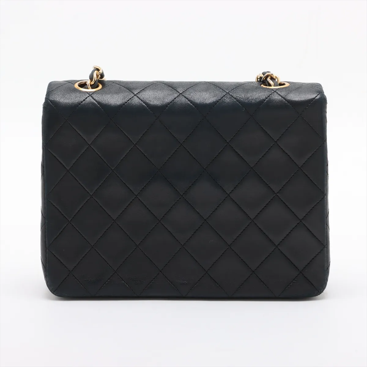Matelasse Lambskin Single Flap Single Chain Bag Black Gold Hardware 1405828 No. 1 — view 2