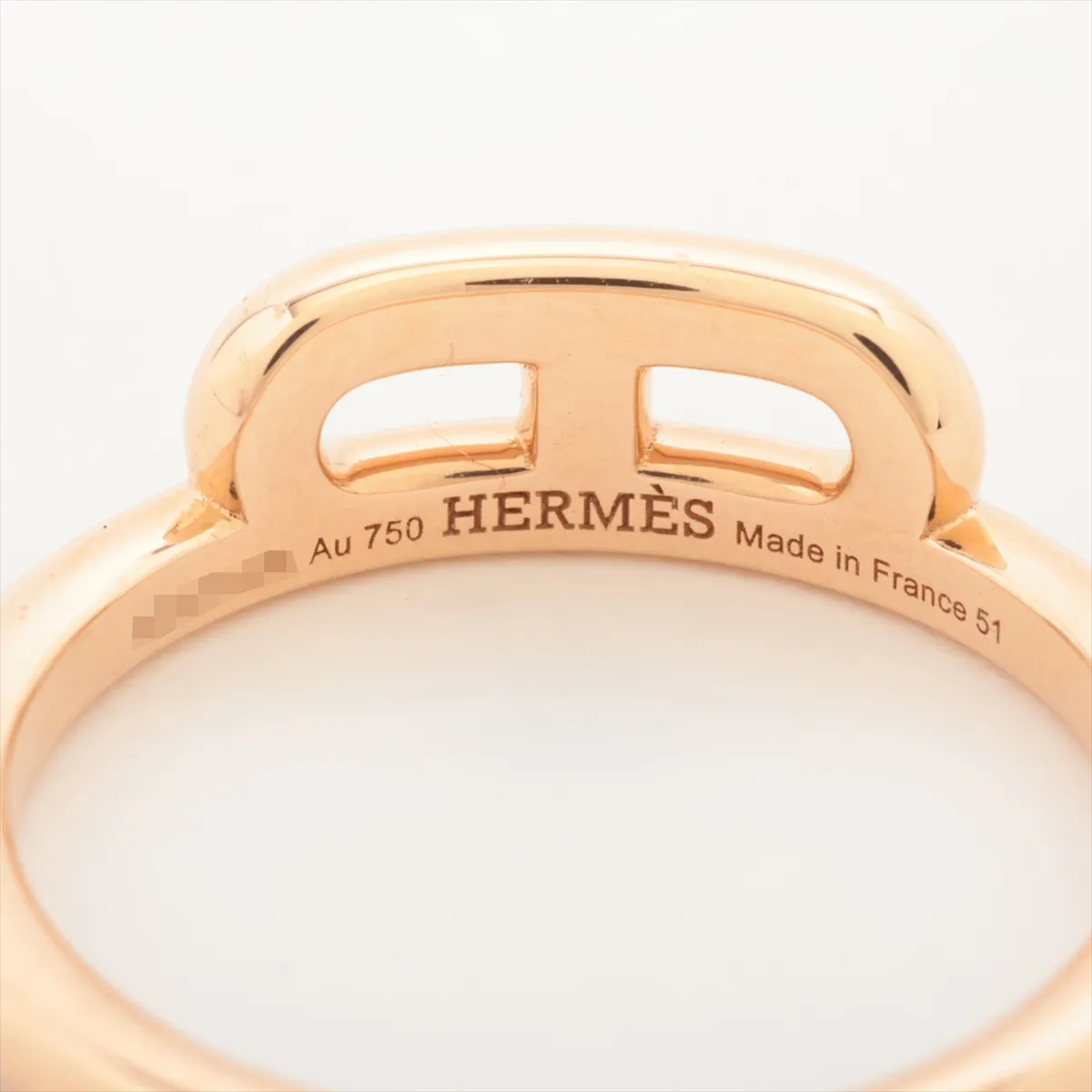 Chaine d'Ancre Diamond Ring 750(PG) 2.8g 51 20U161309 Hallmark crushed — view 3