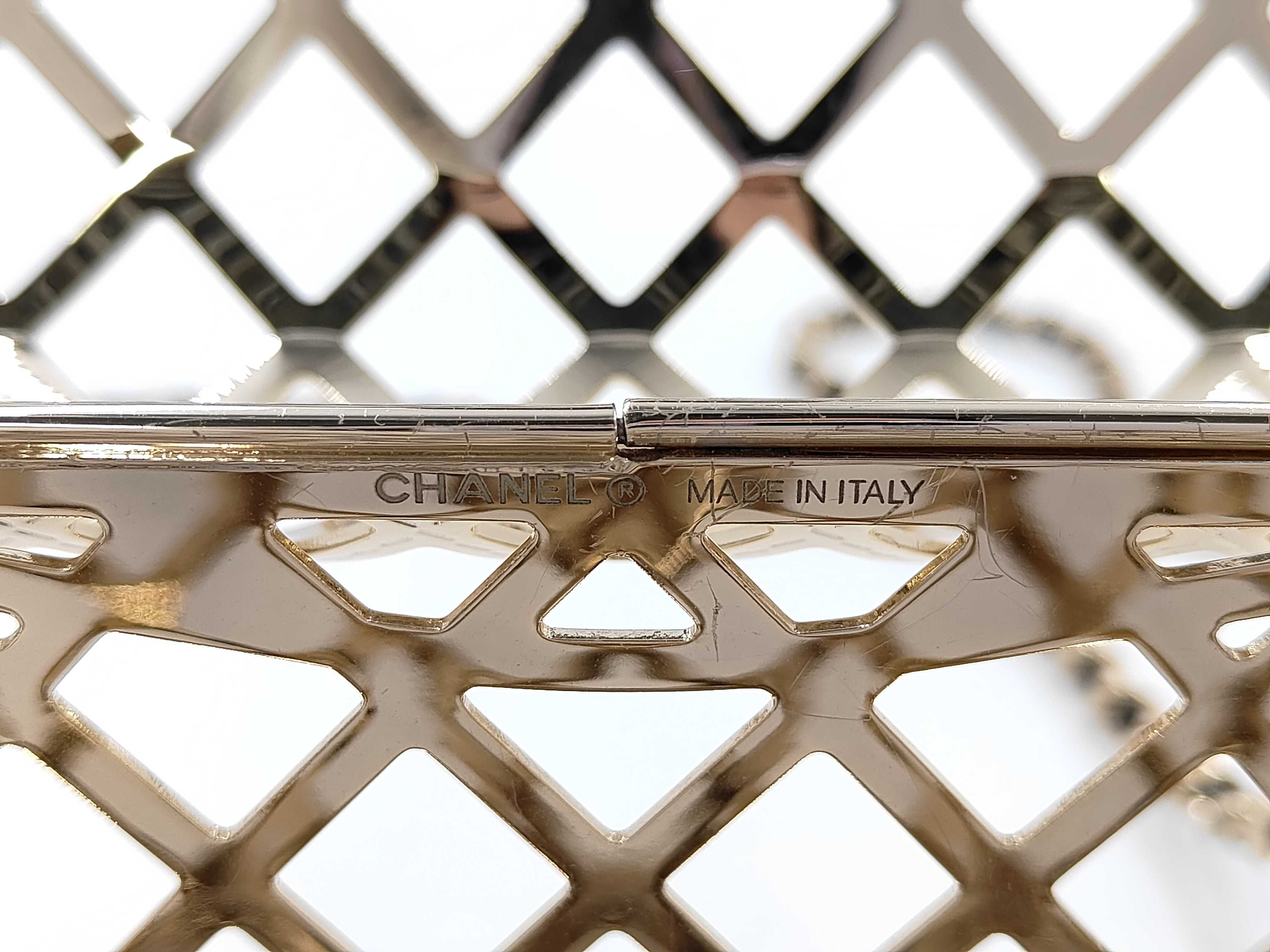 Gold Metal Cage Mini Flap Bag Chain Shoulder Bag — view 11