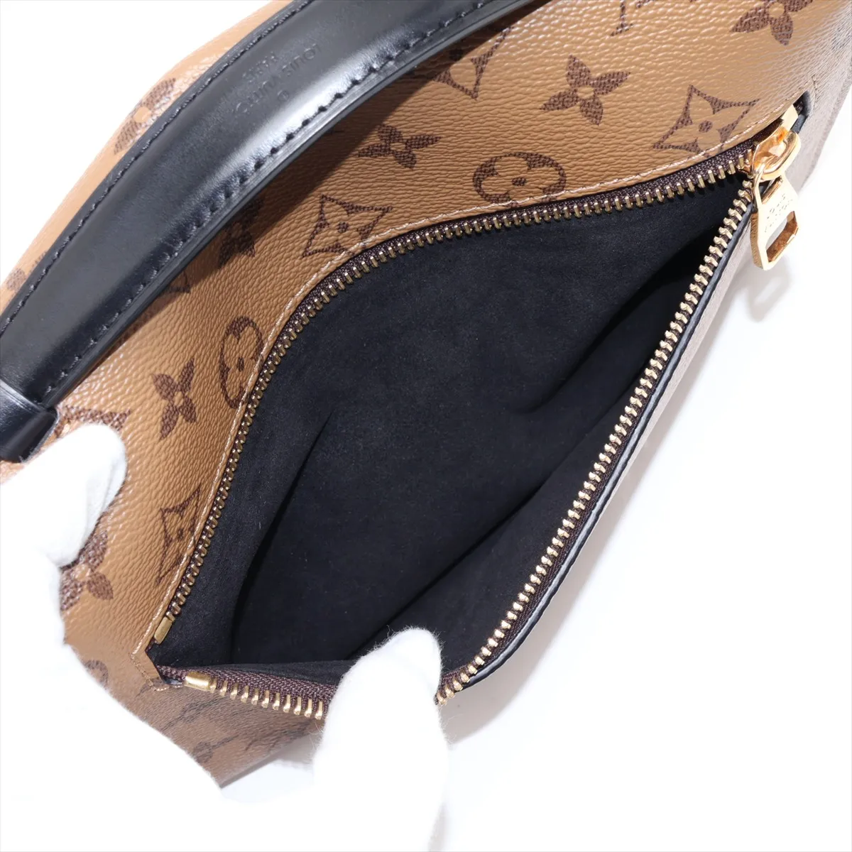 Monogram Reverse Pochette Métis MM M44876 Brown (RFID detected) — view 10