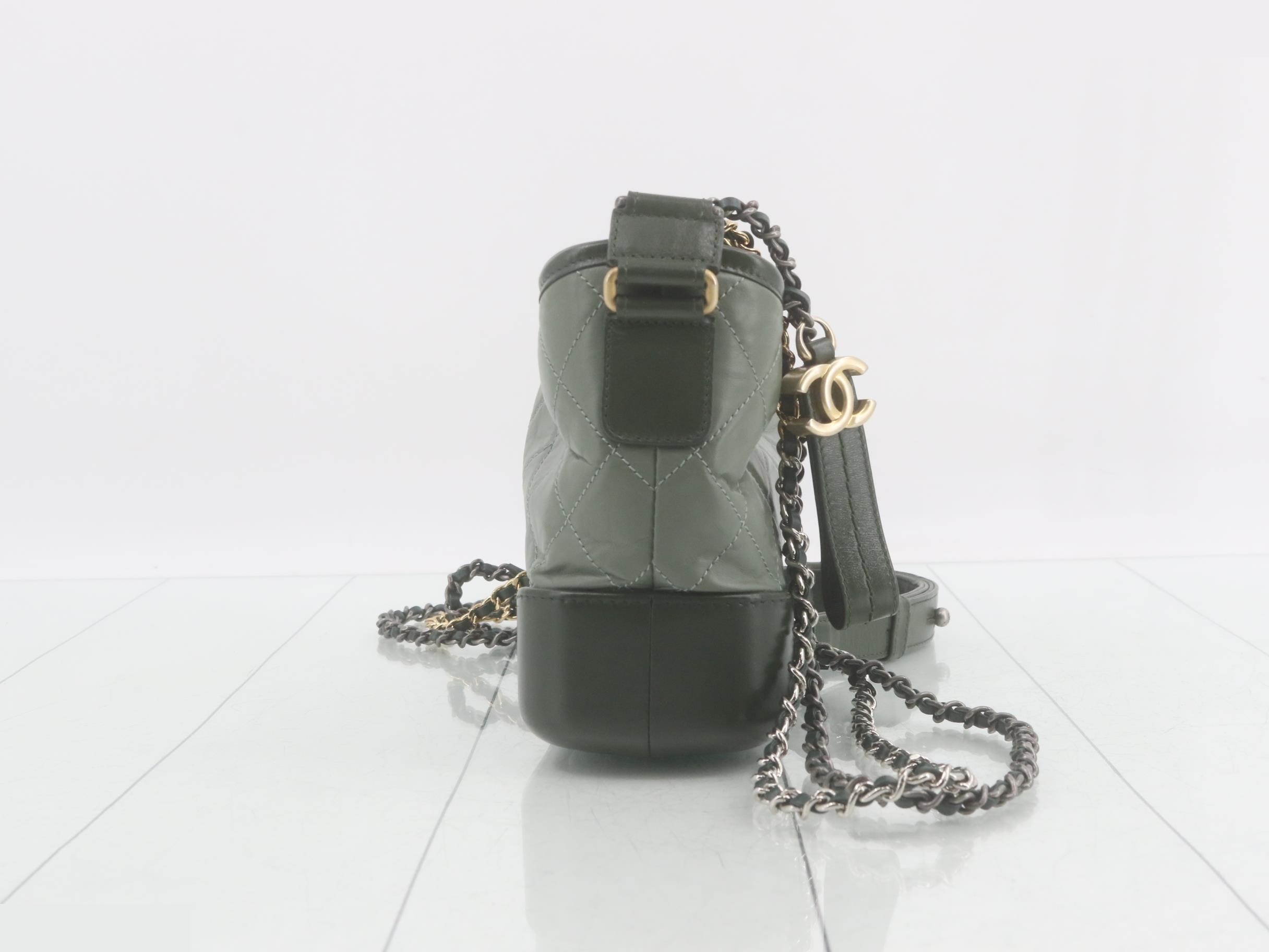 Gabrielle de Chanel Leather Chain Shoulder Bag — view 4