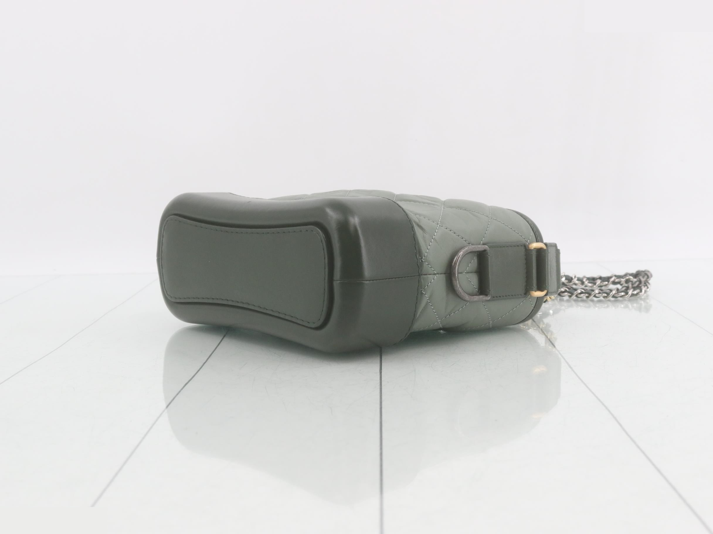 Gabrielle de Chanel Leather Chain Shoulder Bag — view 6