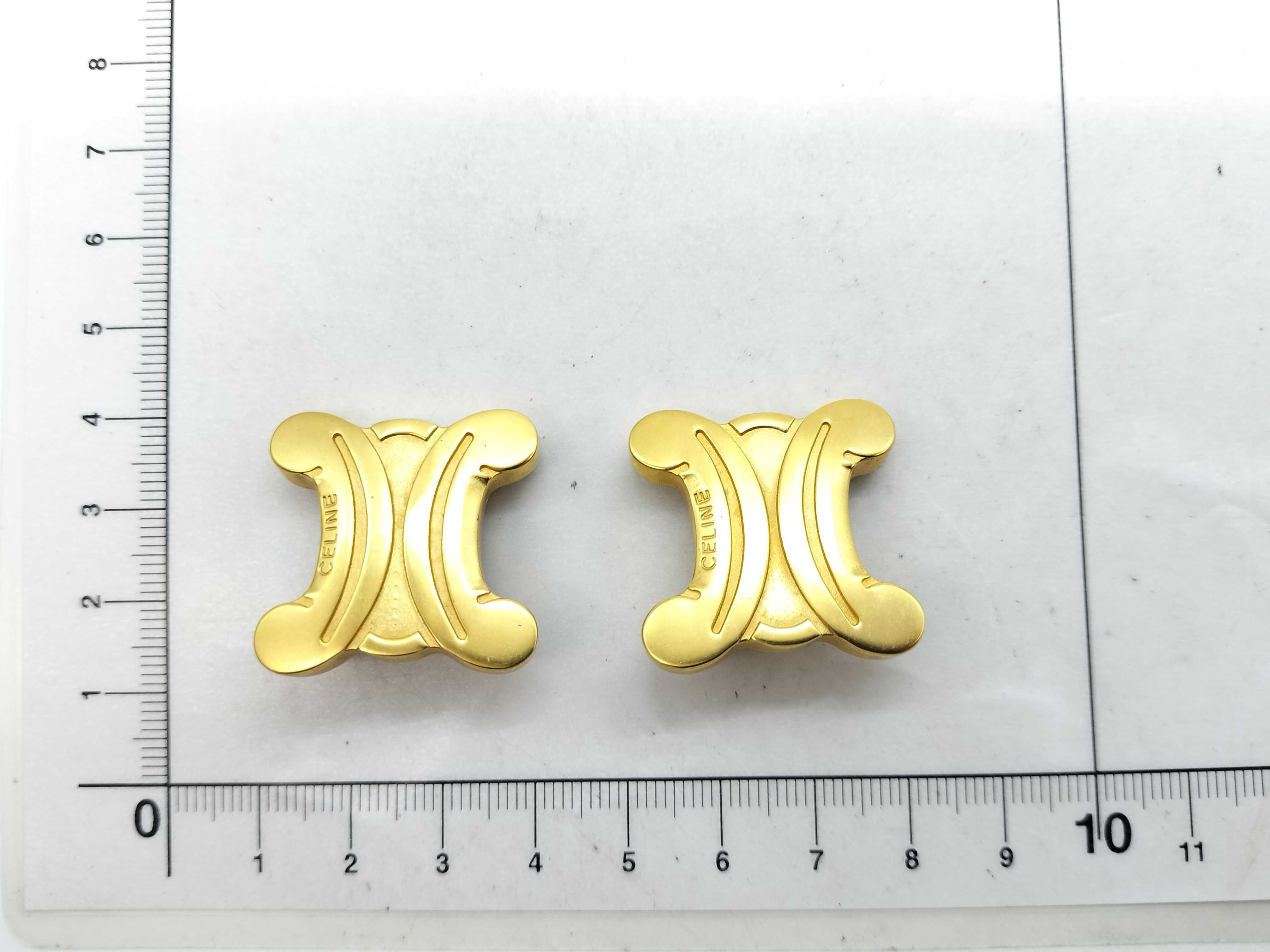 Triomphe Earrings, Gold Earrings — view 6