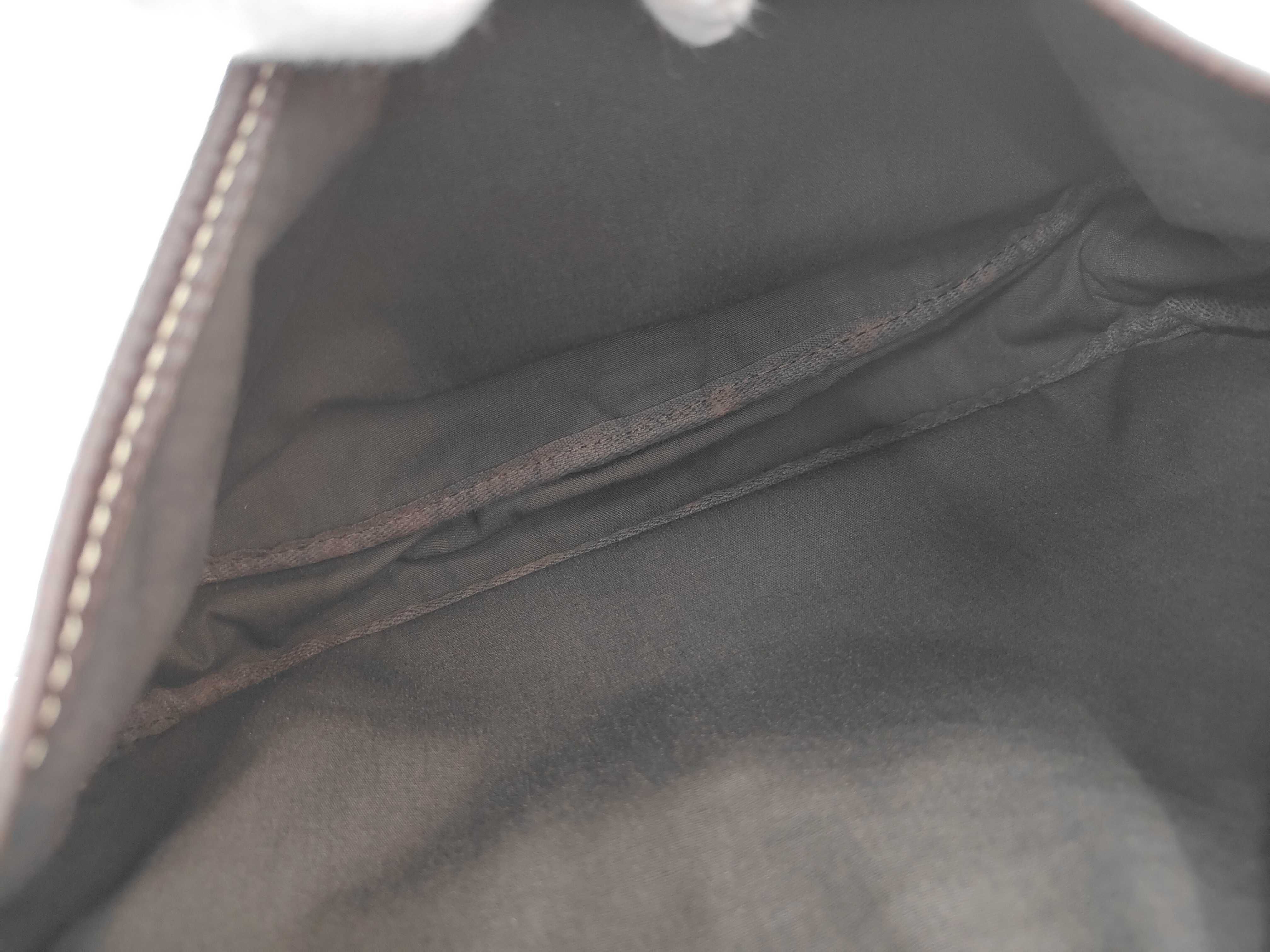 Saumur 30 Mini Lin Brown Shoulder Bag — view 4